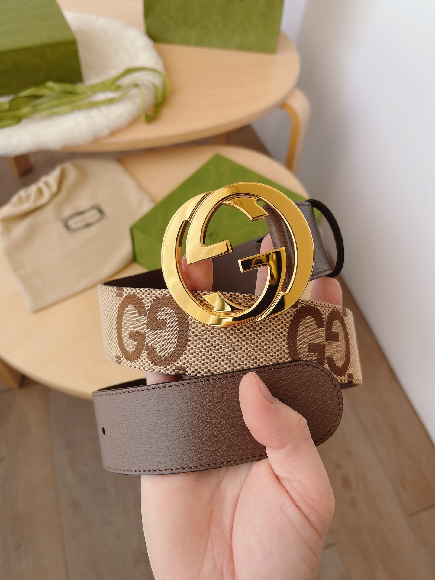 Basic Belt Canvas Brown M