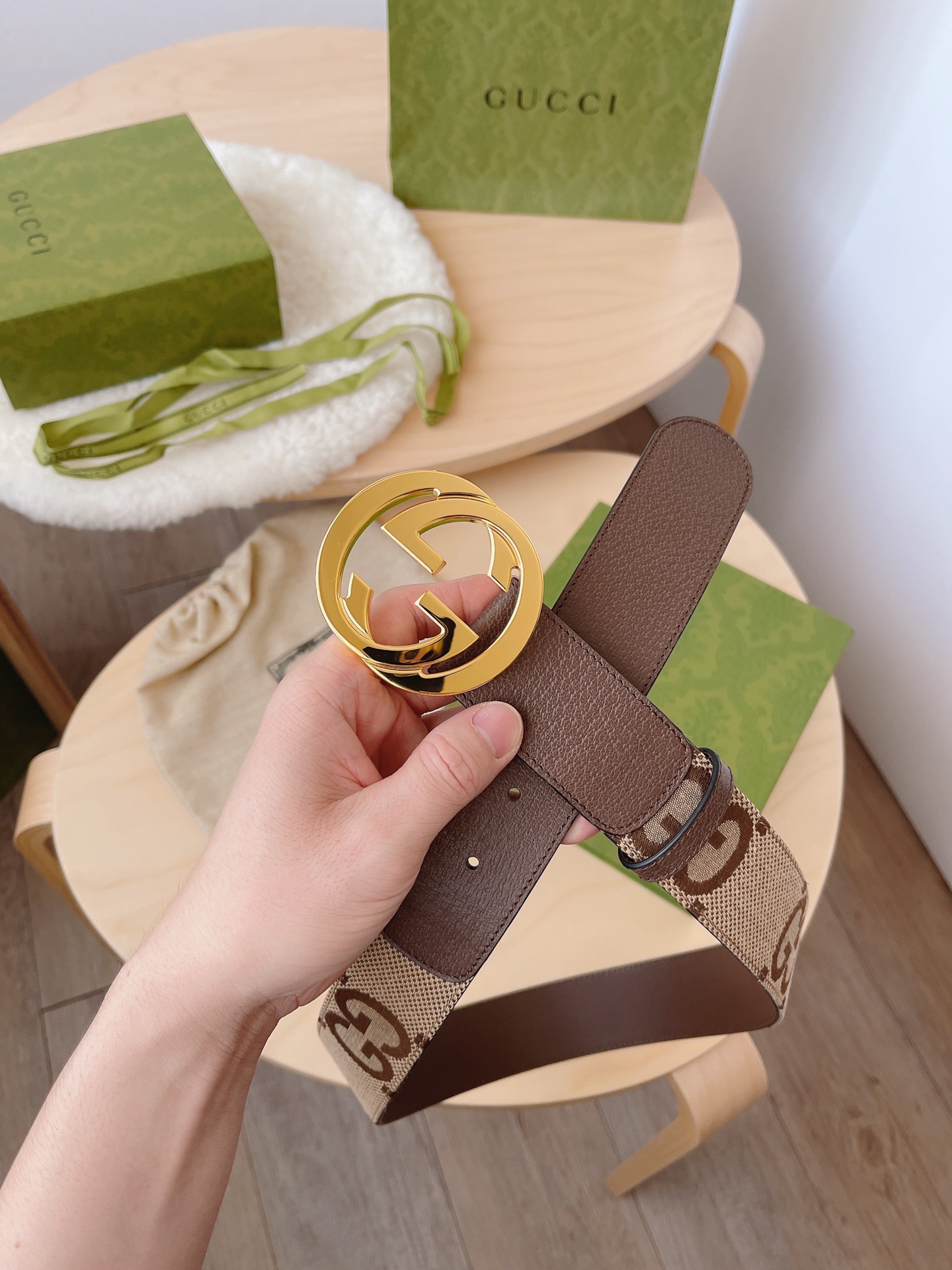 Basic Belt Canvas Brown M