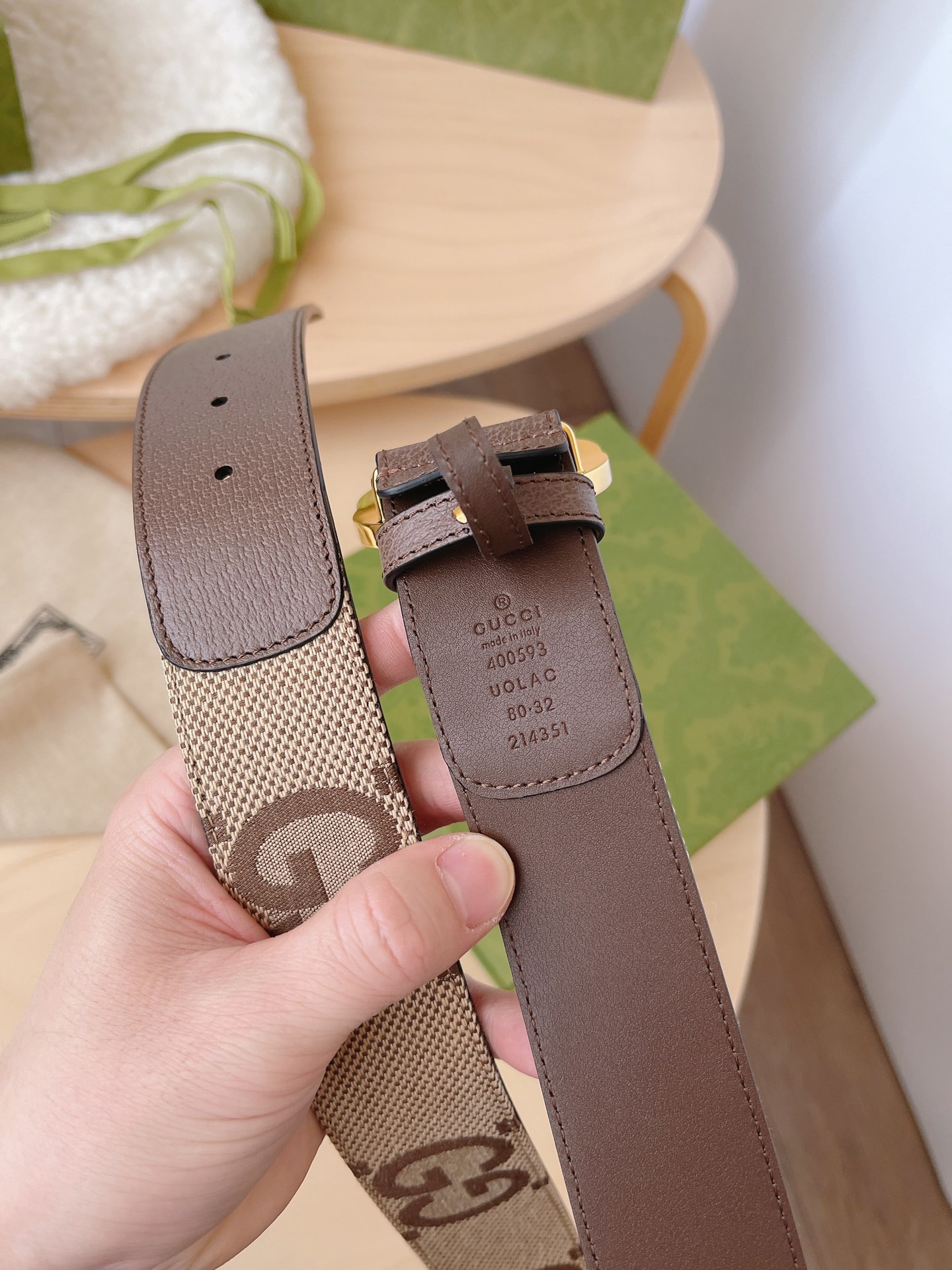 Basic Belt Canvas Brown M