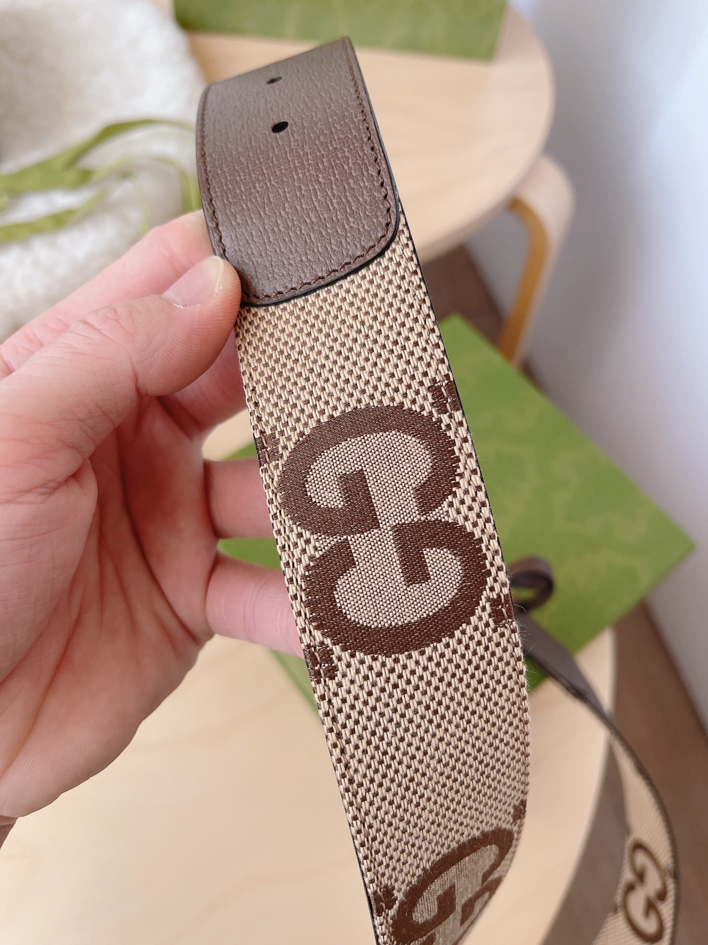 Basic Belt Canvas Brown M