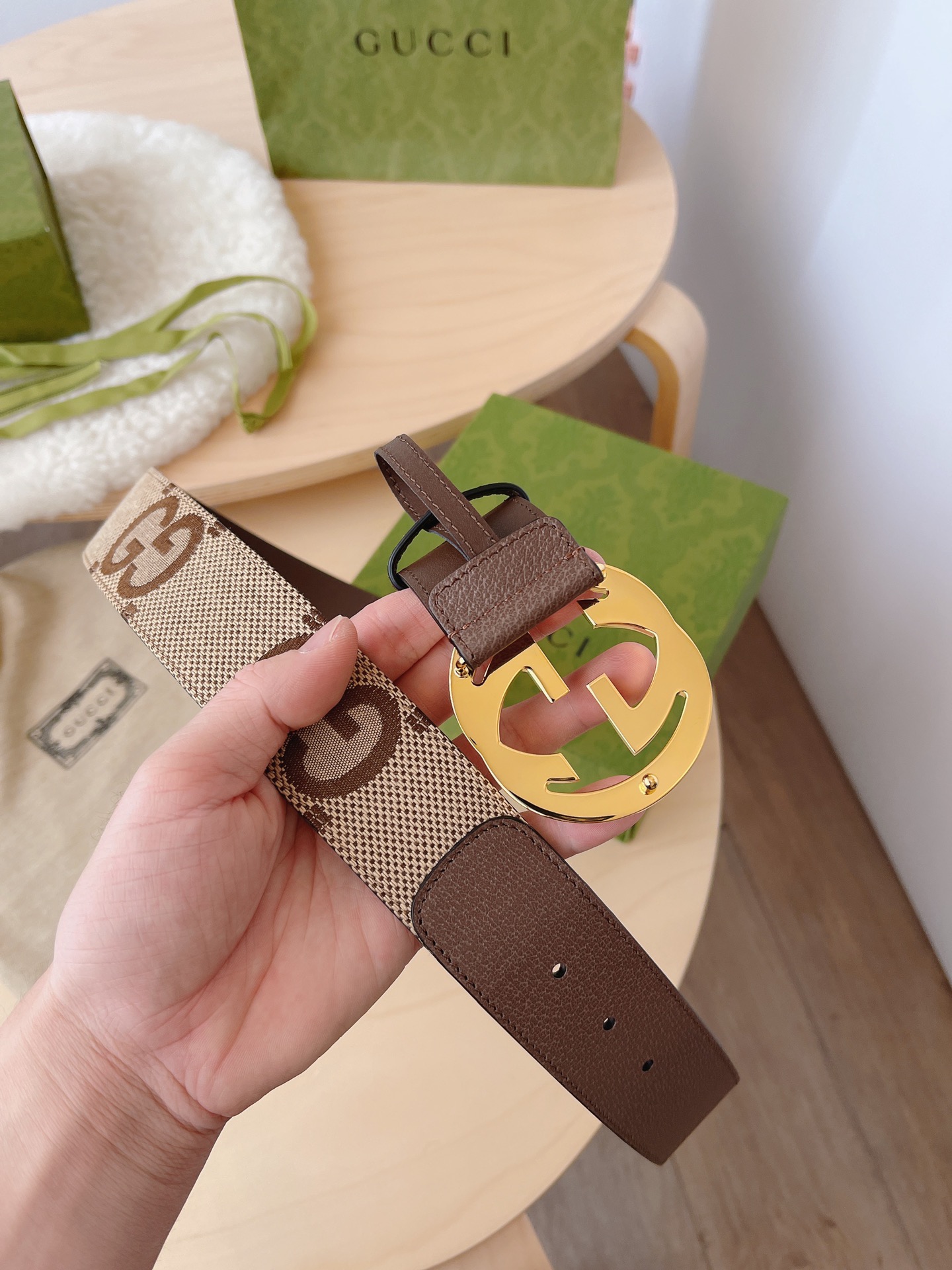 Basic Belt Canvas Brown M