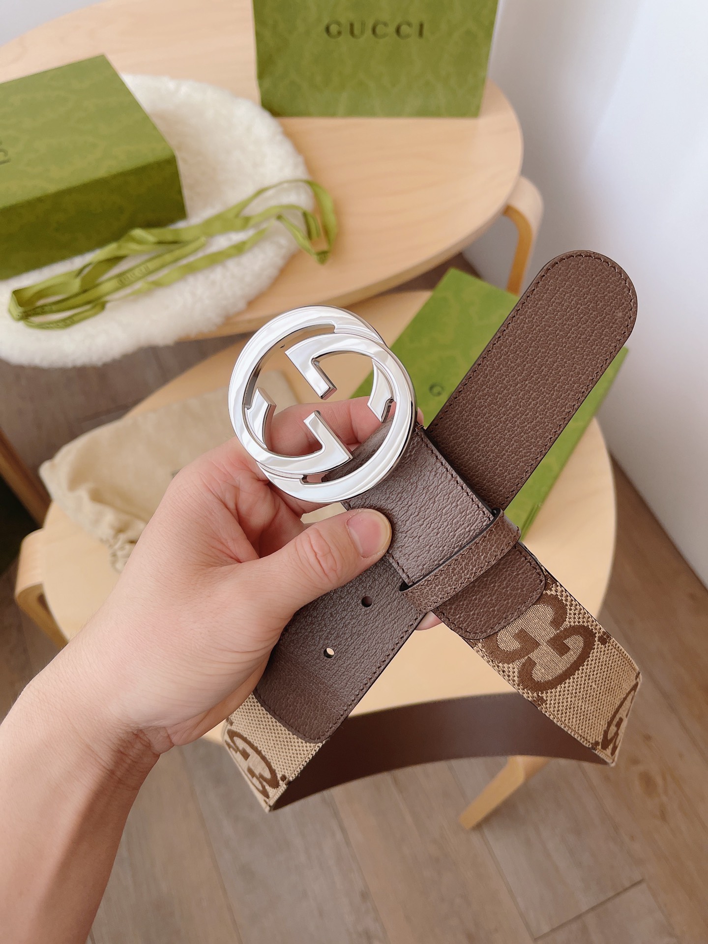 Basic Belt Canvas Brown M