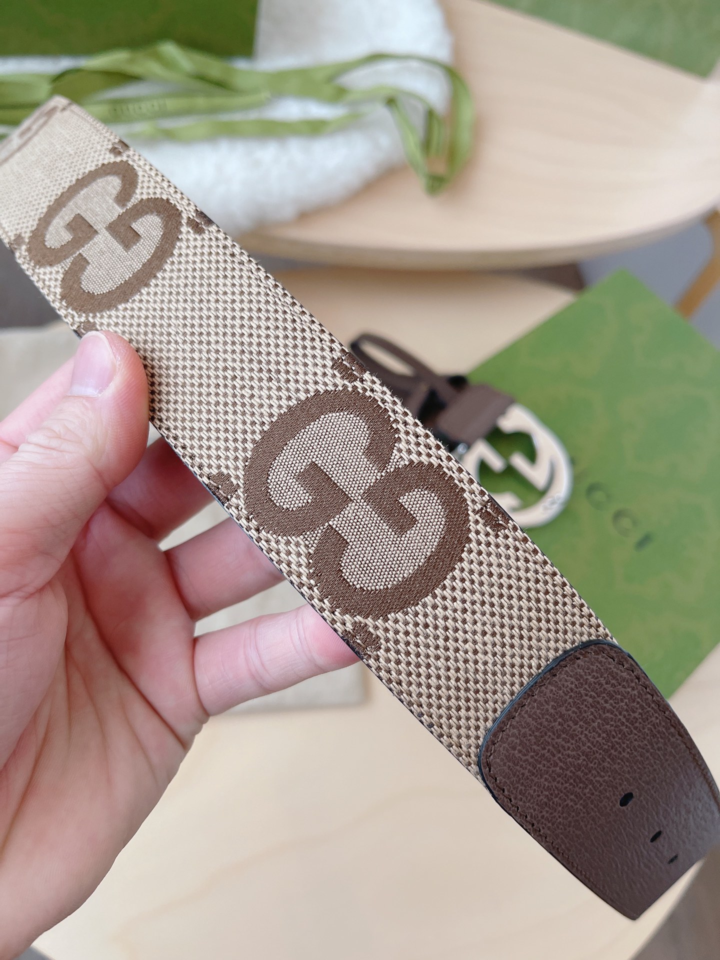 Basic Belt Canvas Brown M