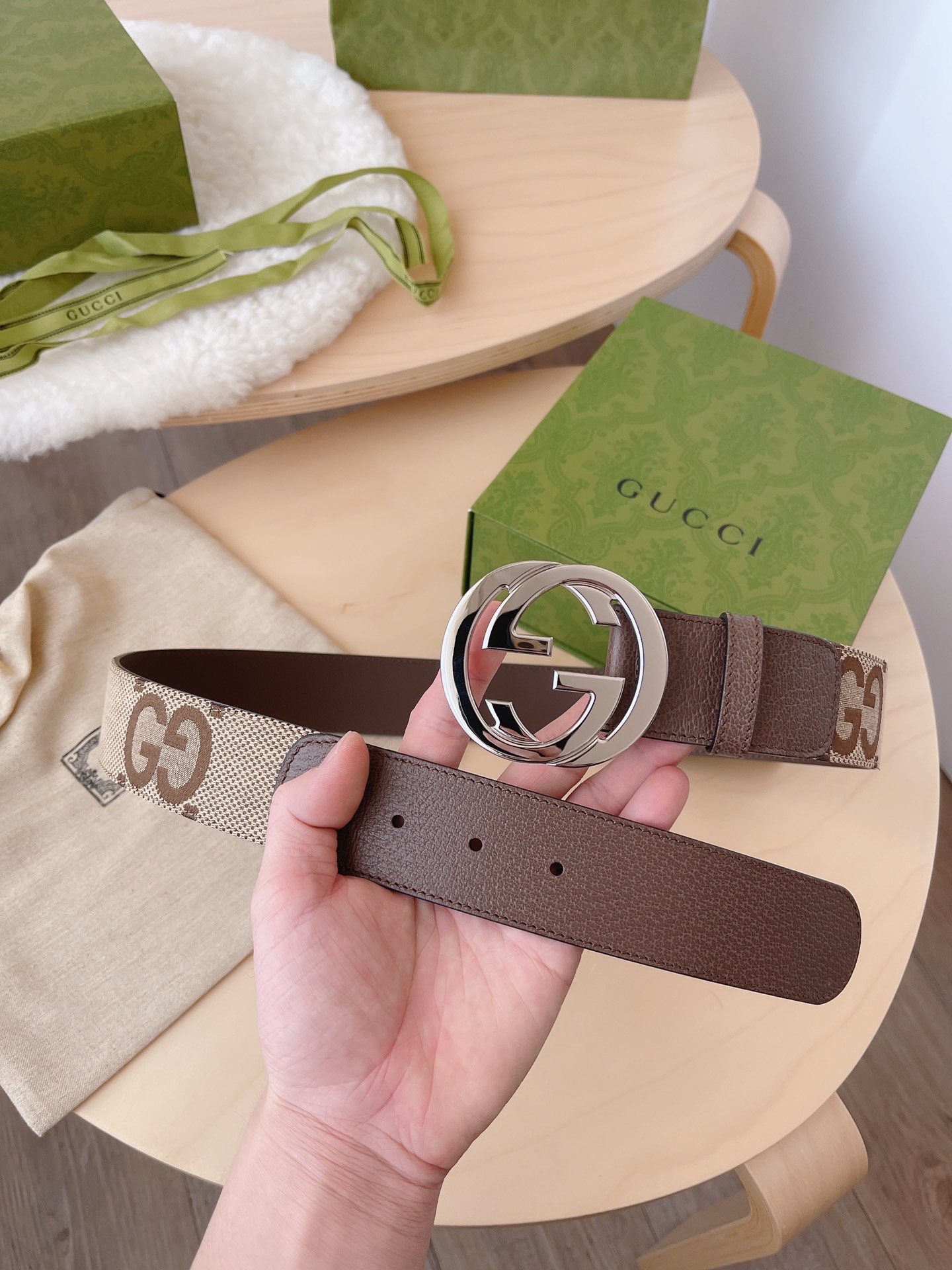 Basic Belt Canvas Brown M
