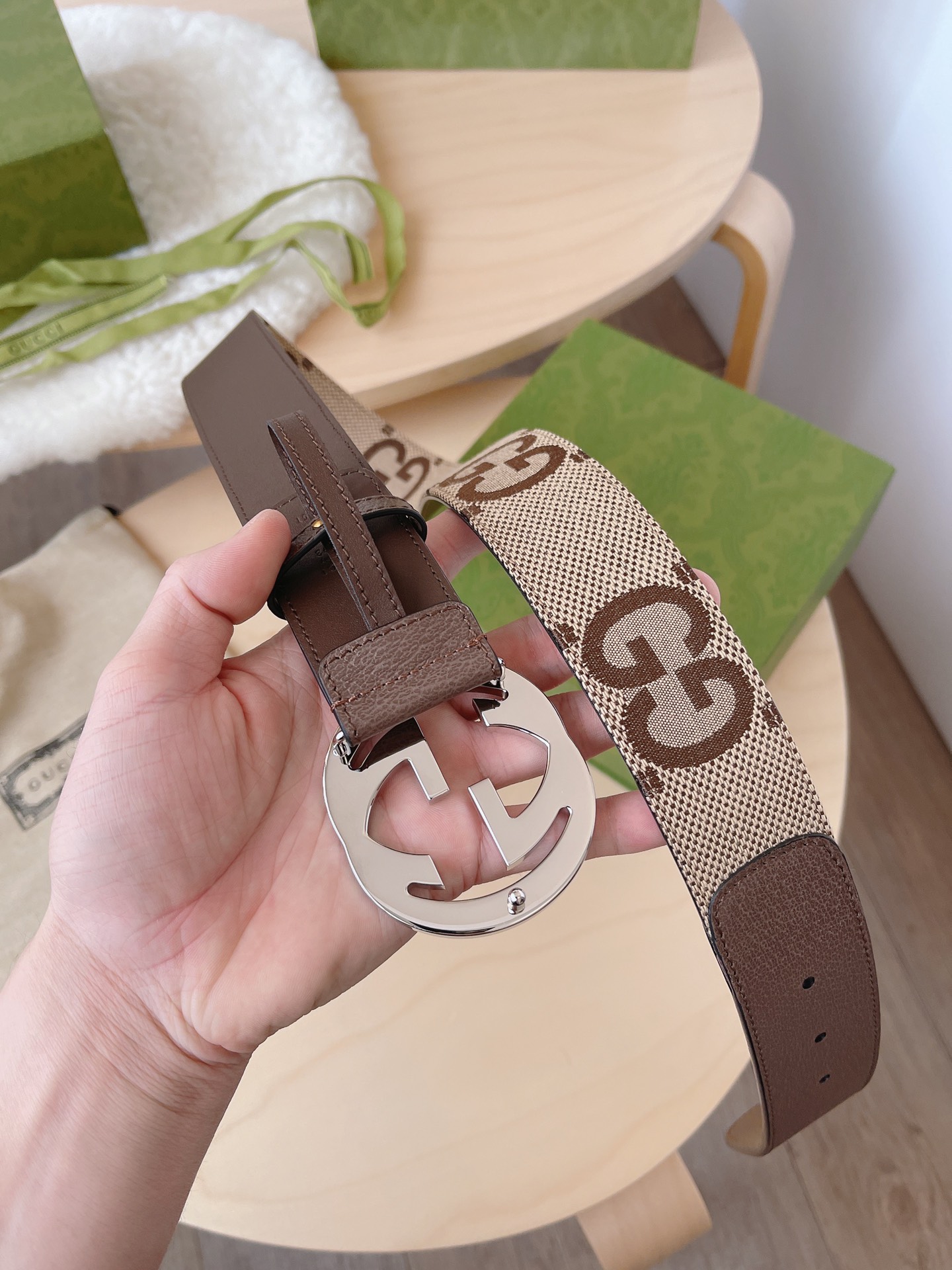 Basic Belt Canvas Brown M