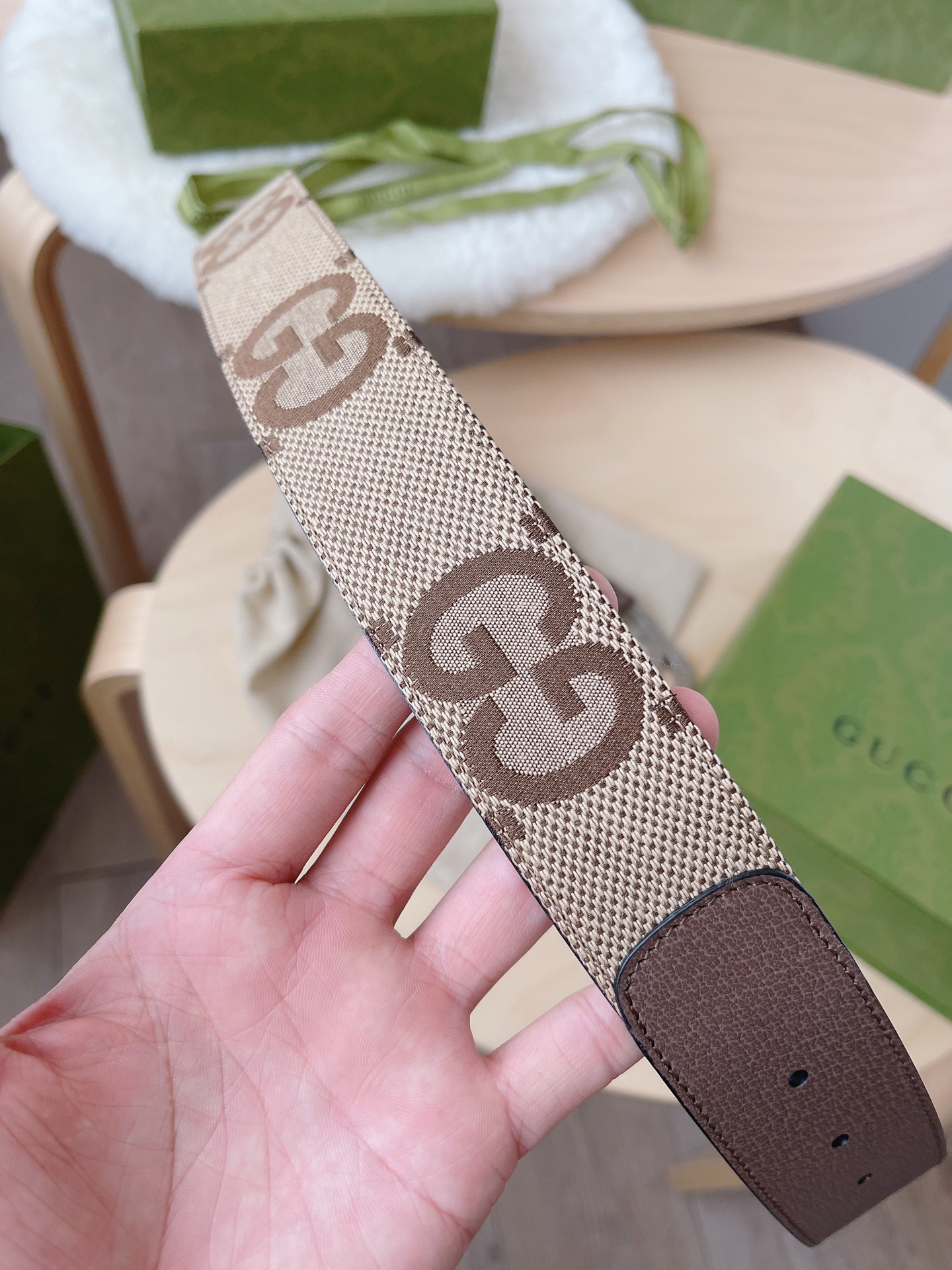 Basic Belt Canvas Brown M