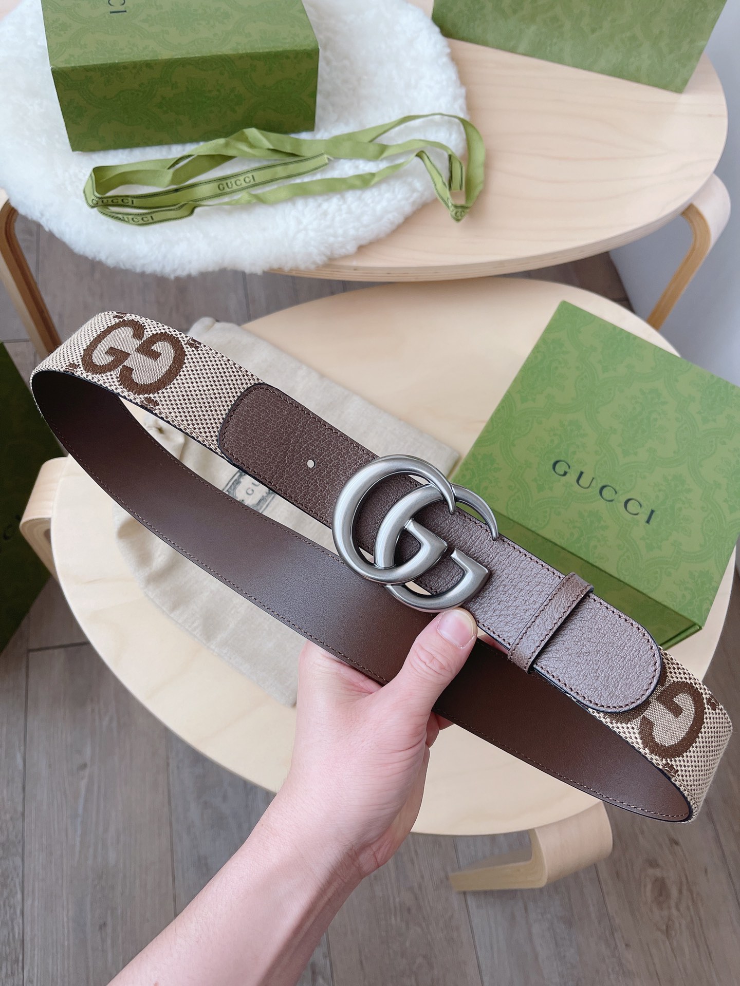 Basic Belt Canvas Brown M