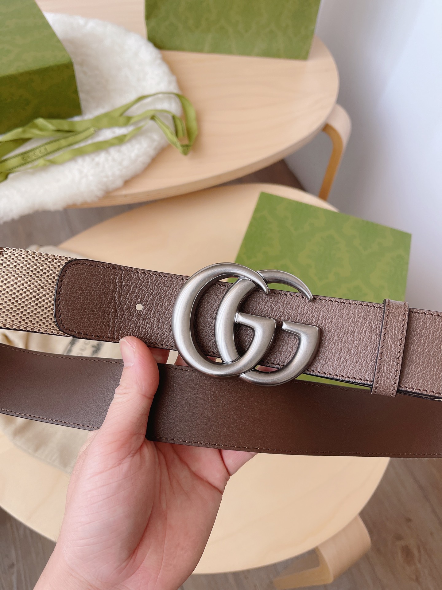Basic Belt Canvas Brown M