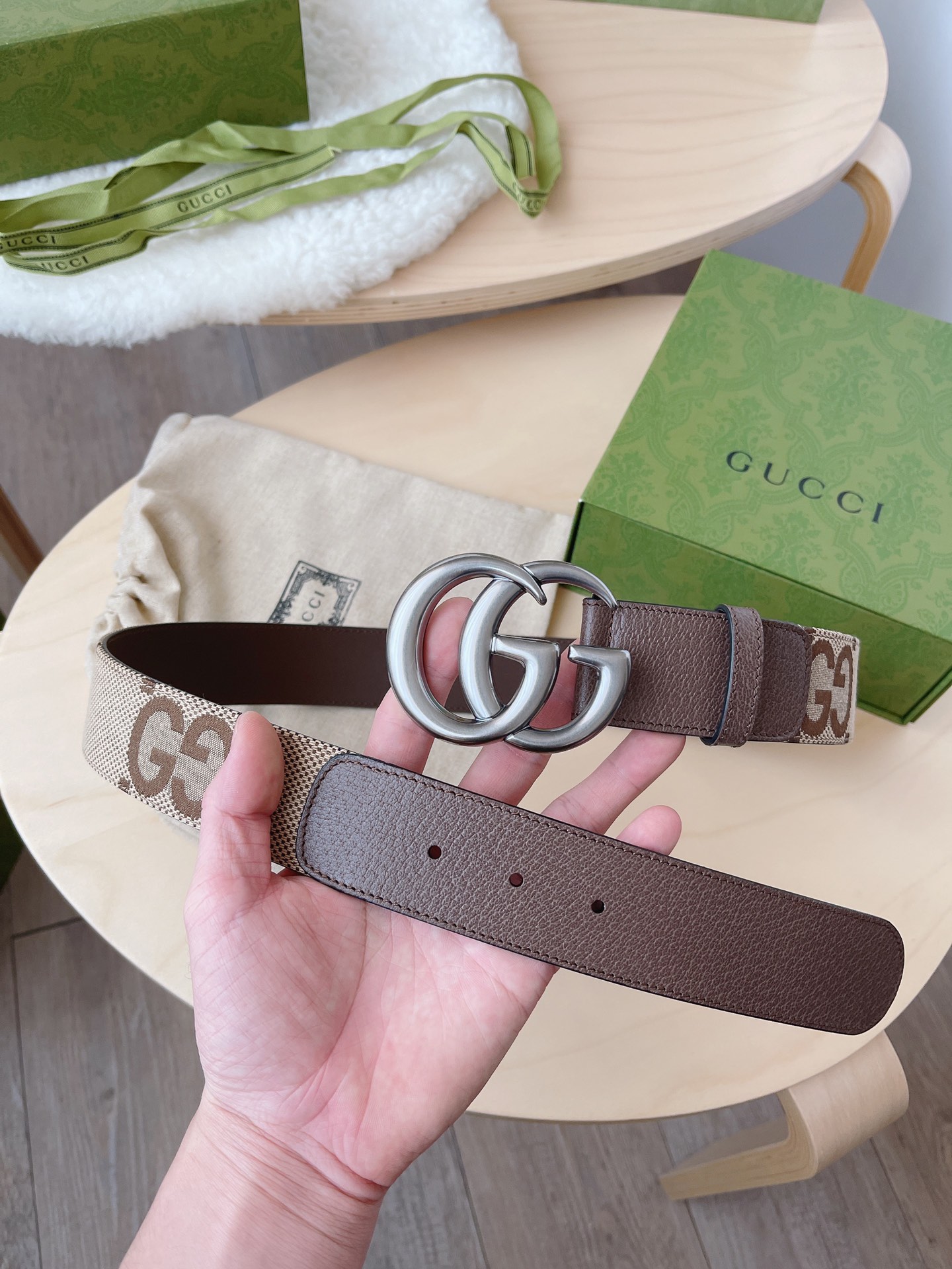 Basic Belt Canvas Brown M