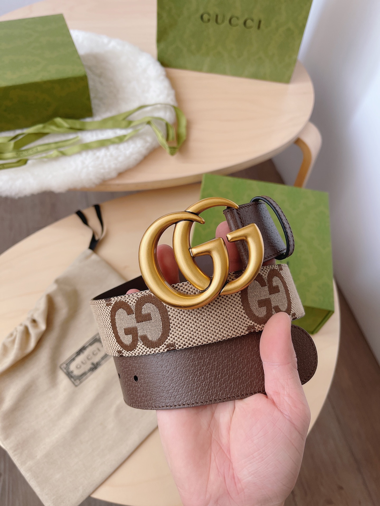 Basic Belt Canvas Brown M