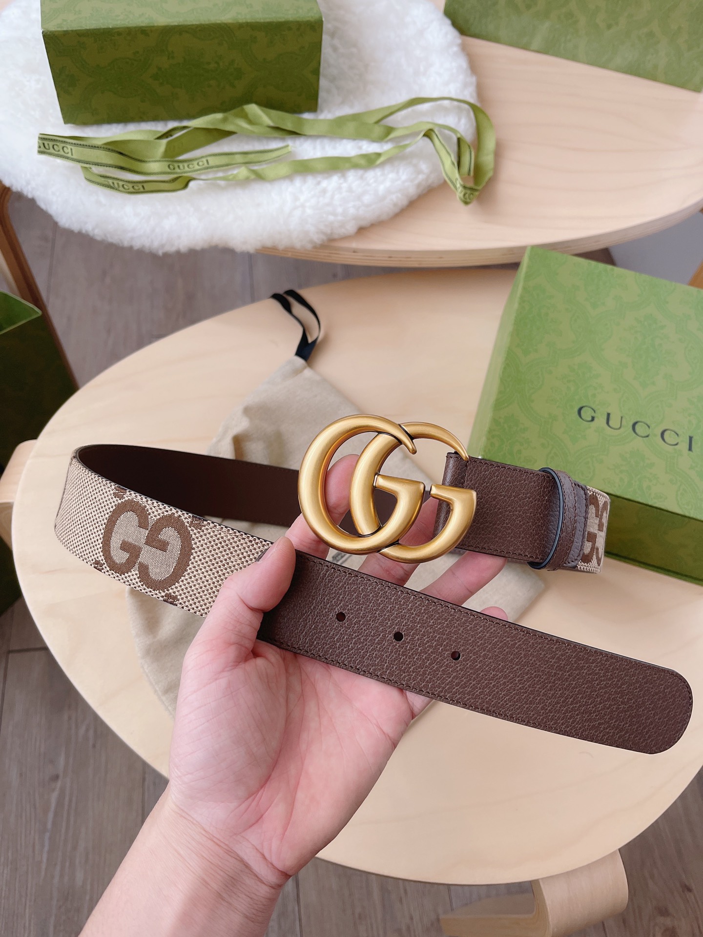 Basic Belt Canvas Brown M