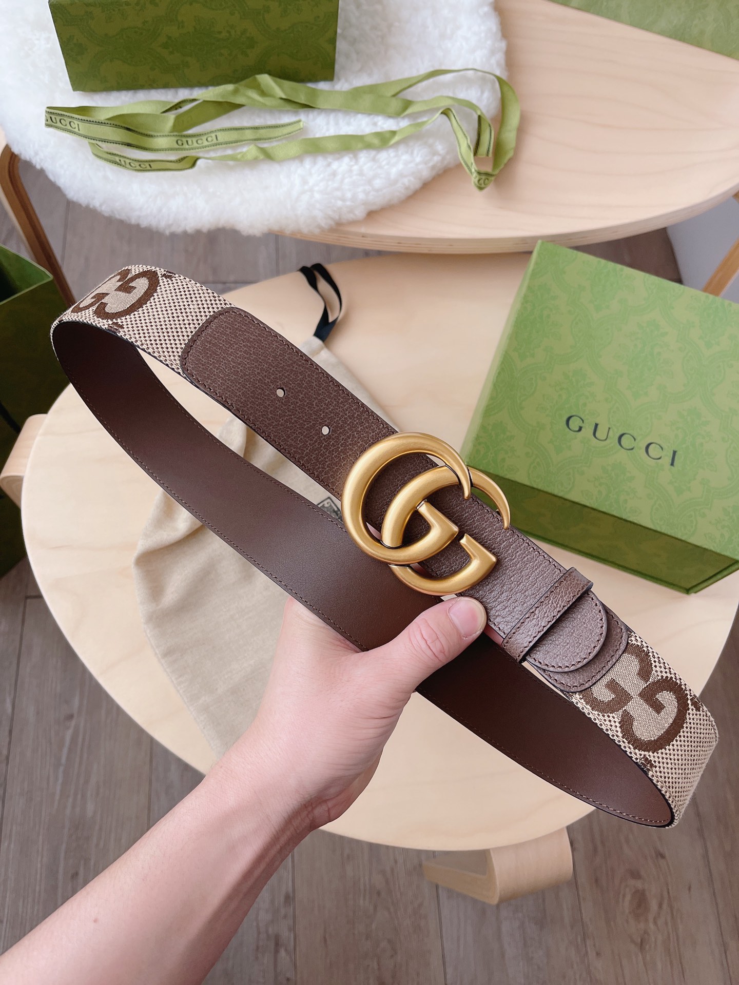 Basic Belt Canvas Brown M