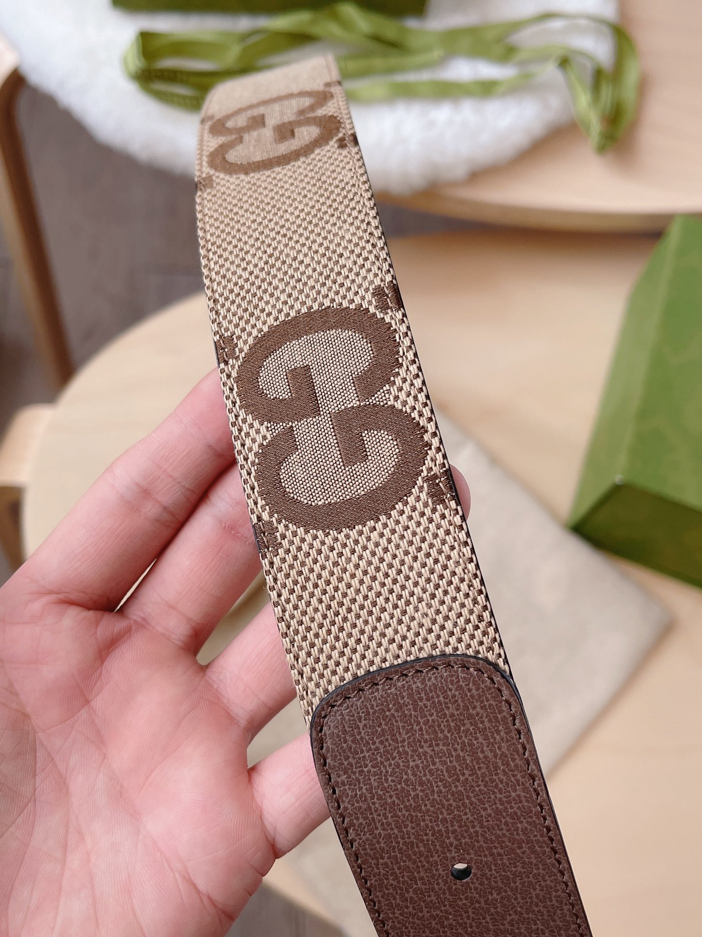 Basic Belt Canvas Brown M