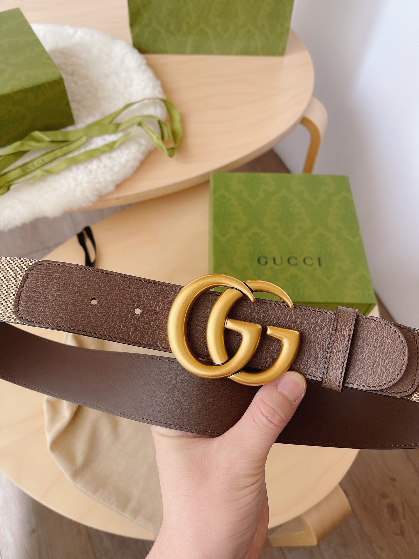 Basic Belt Canvas Brown M