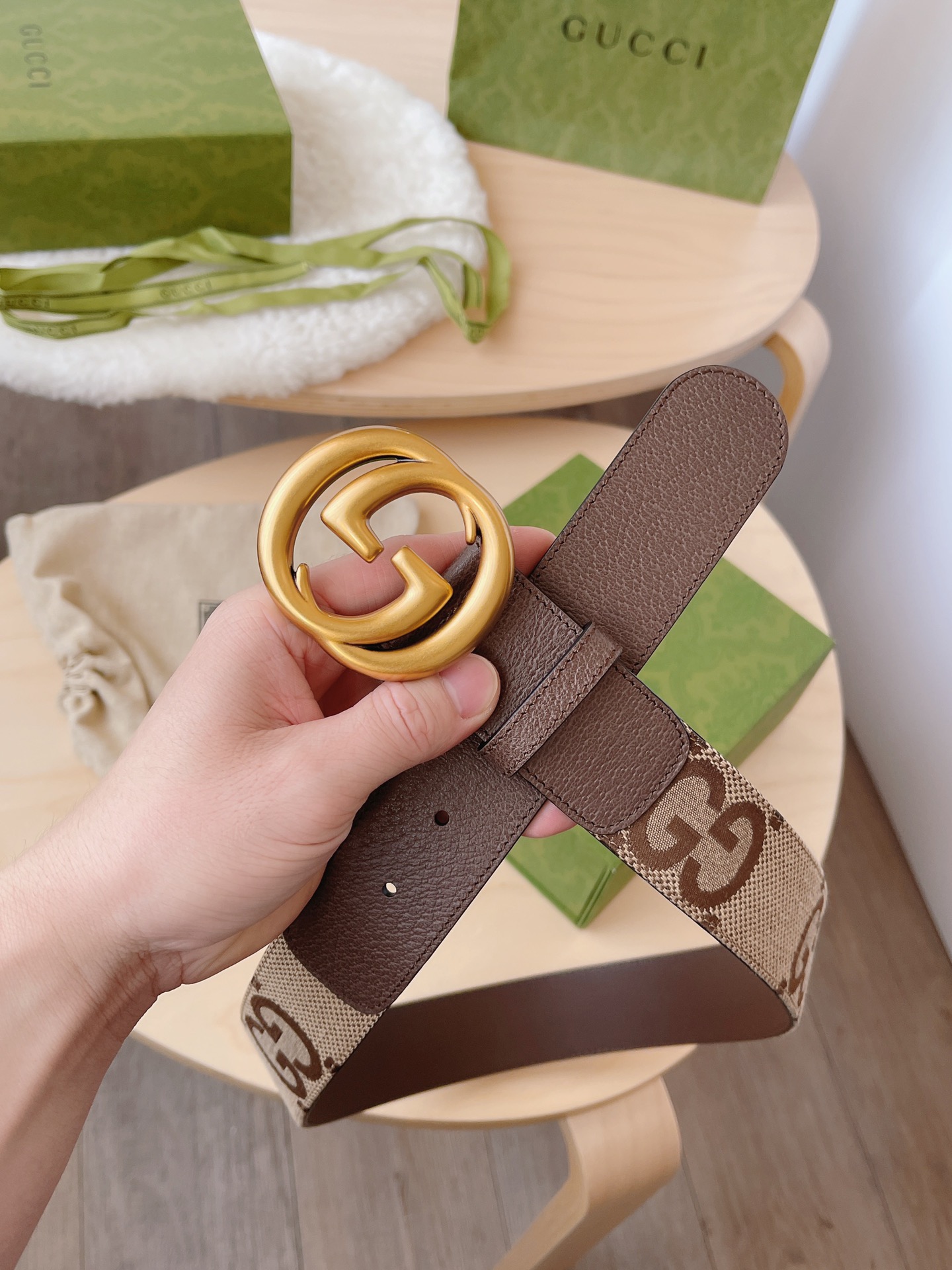 Basic Belt Canvas Brown M