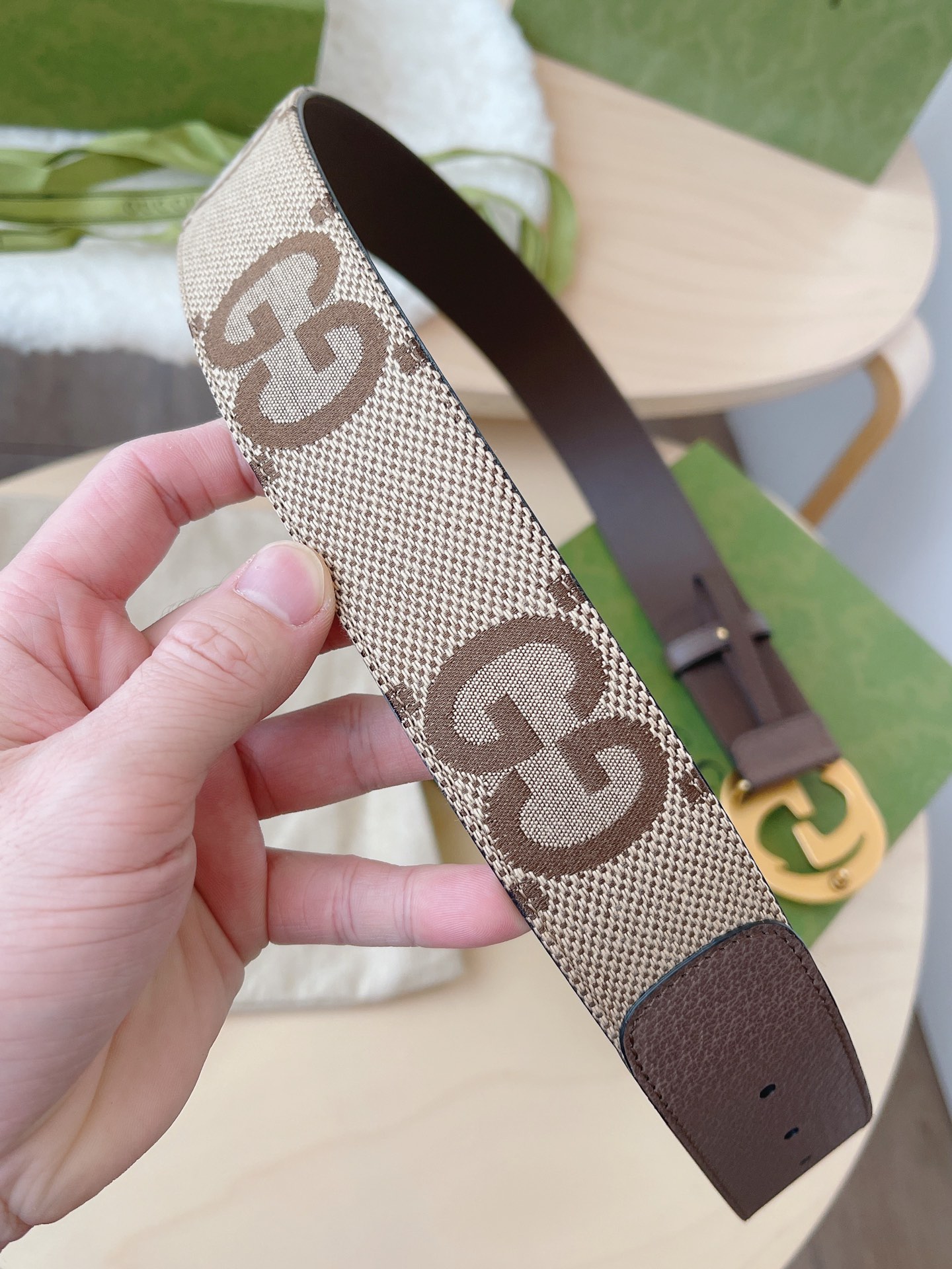Basic Belt Canvas Brown M