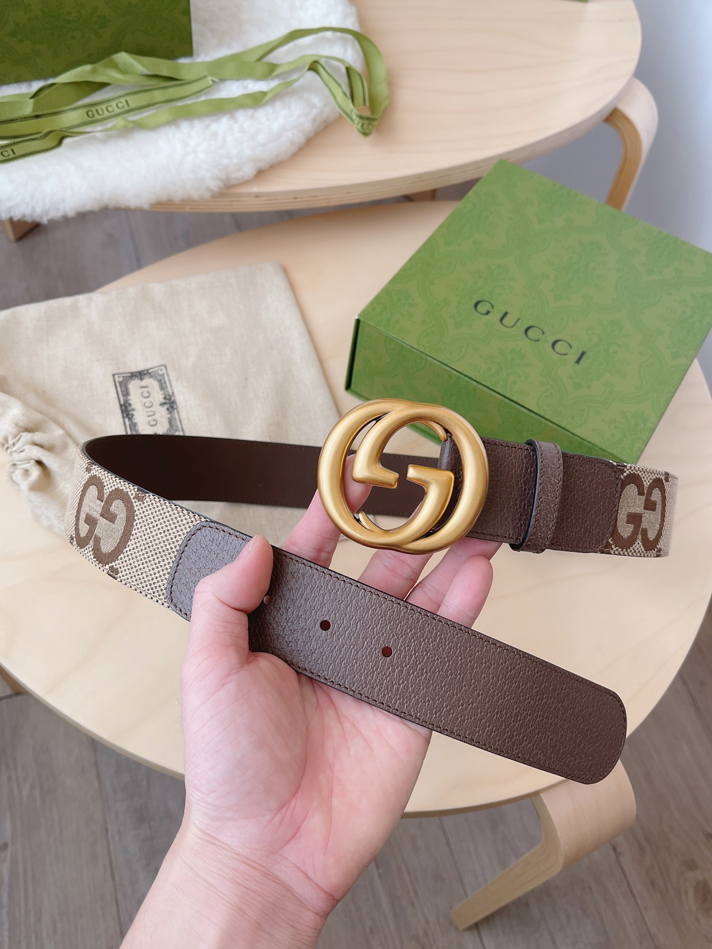 Basic Belt Canvas Brown M