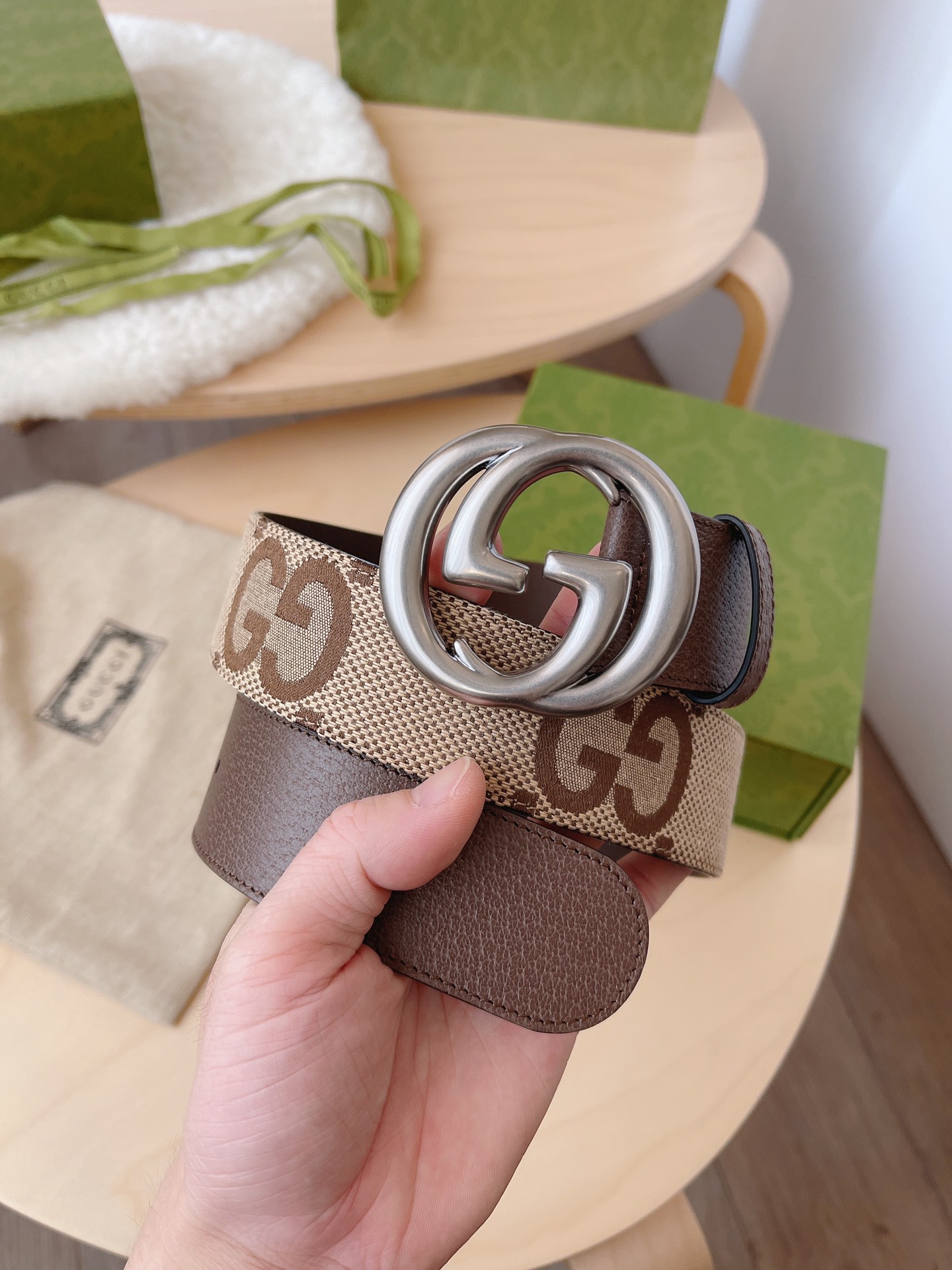 Basic Belt Canvas Brown M
