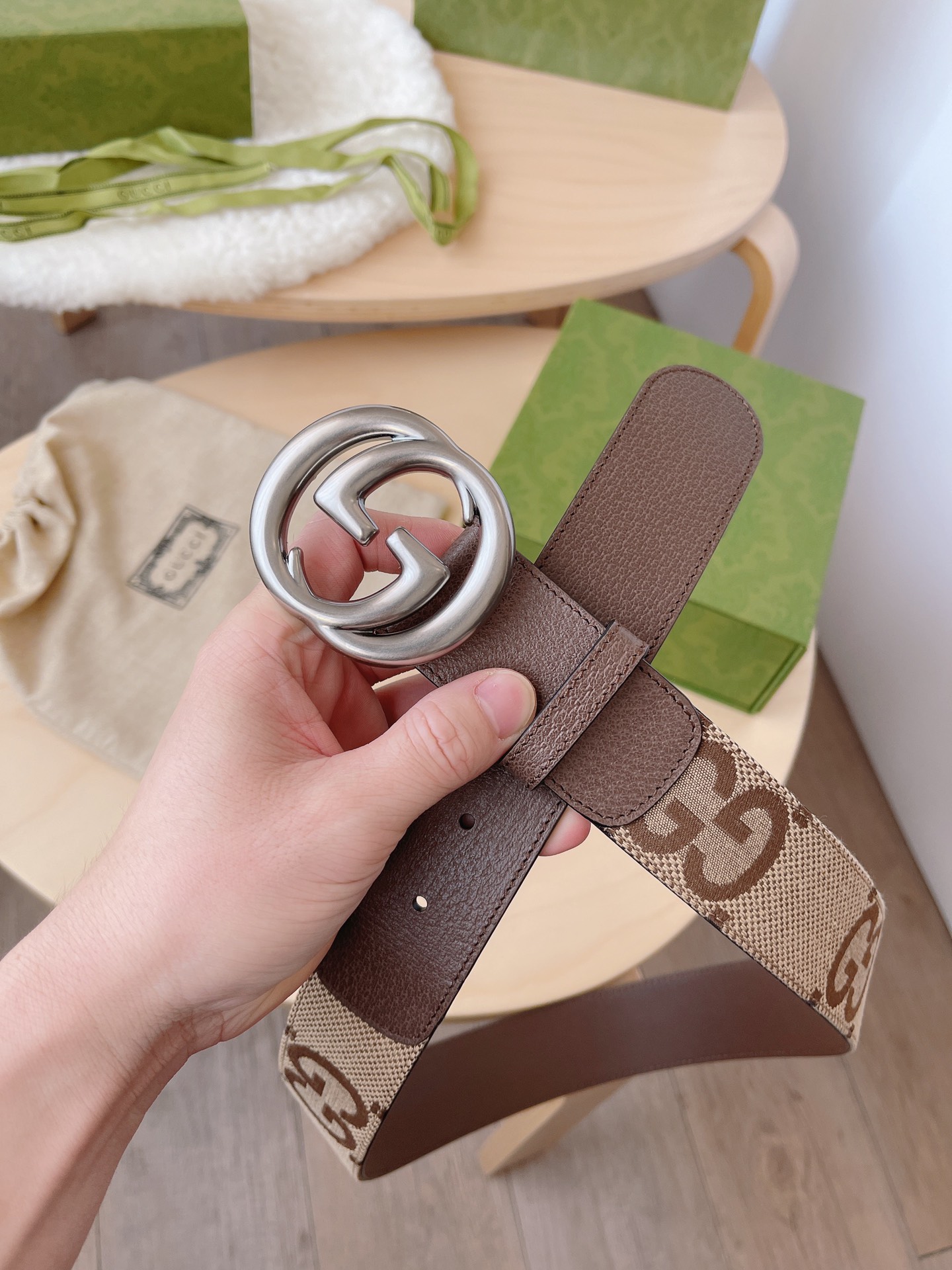 Basic Belt Canvas Brown M