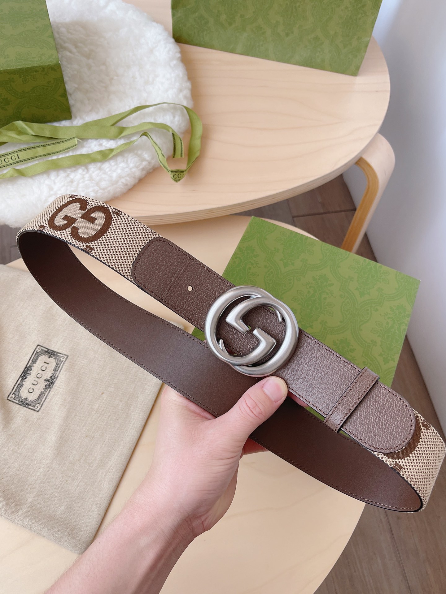 Basic Belt Canvas Brown M