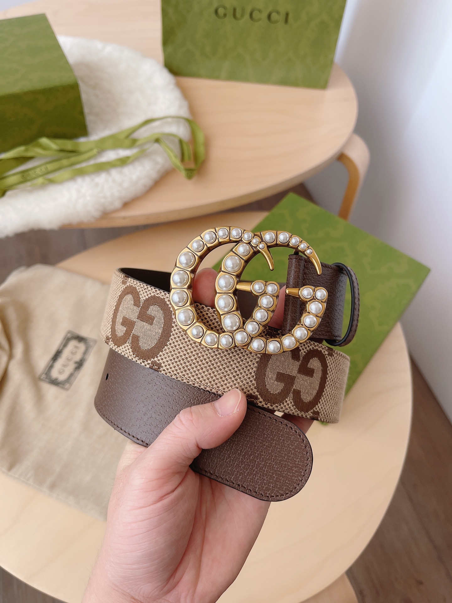 Basic Belt Canvas Brown M