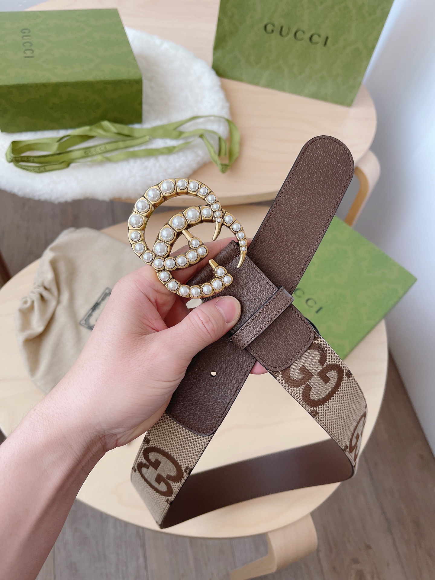 Basic Belt Canvas Brown M