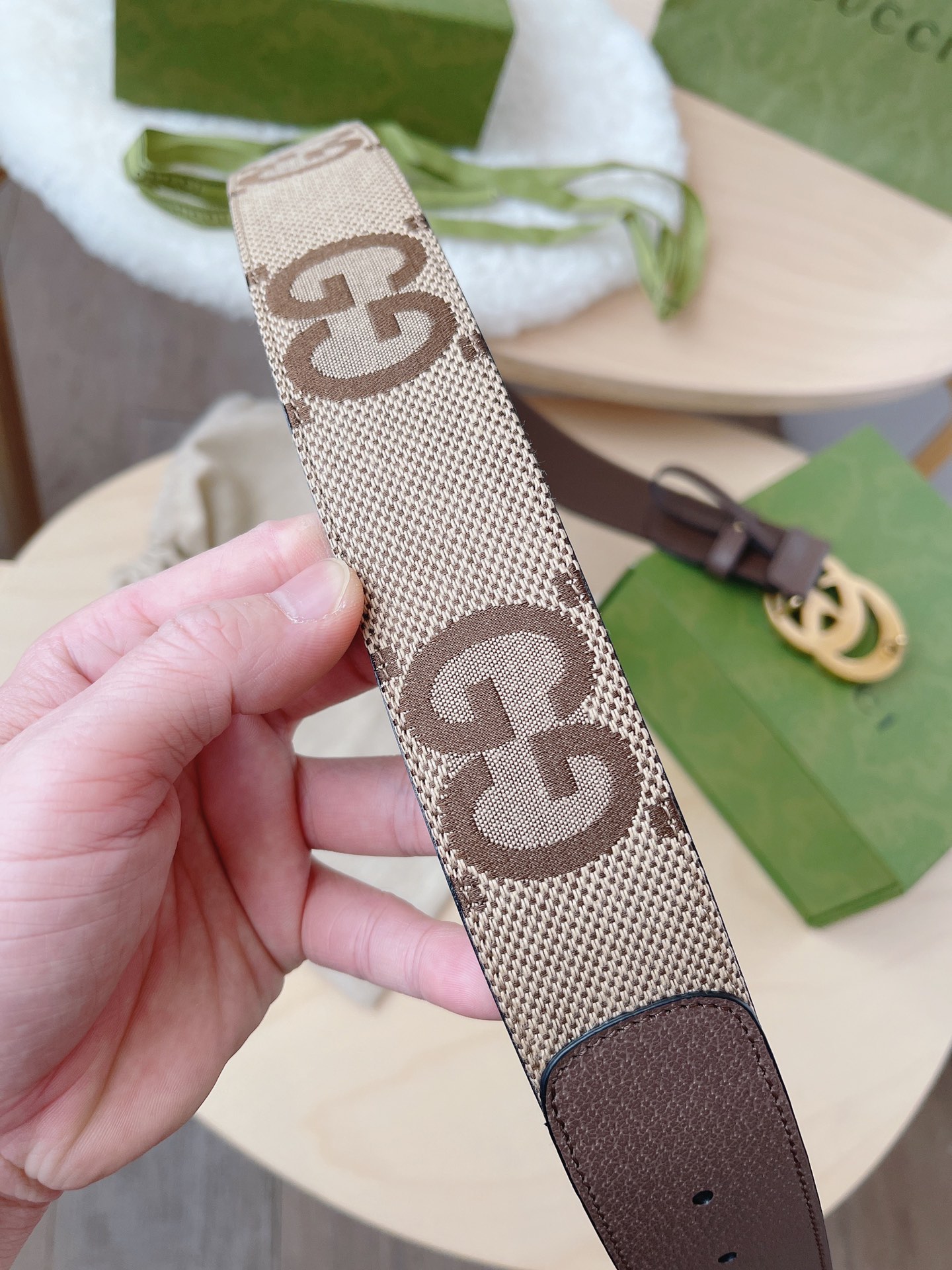Basic Belt Canvas Brown M