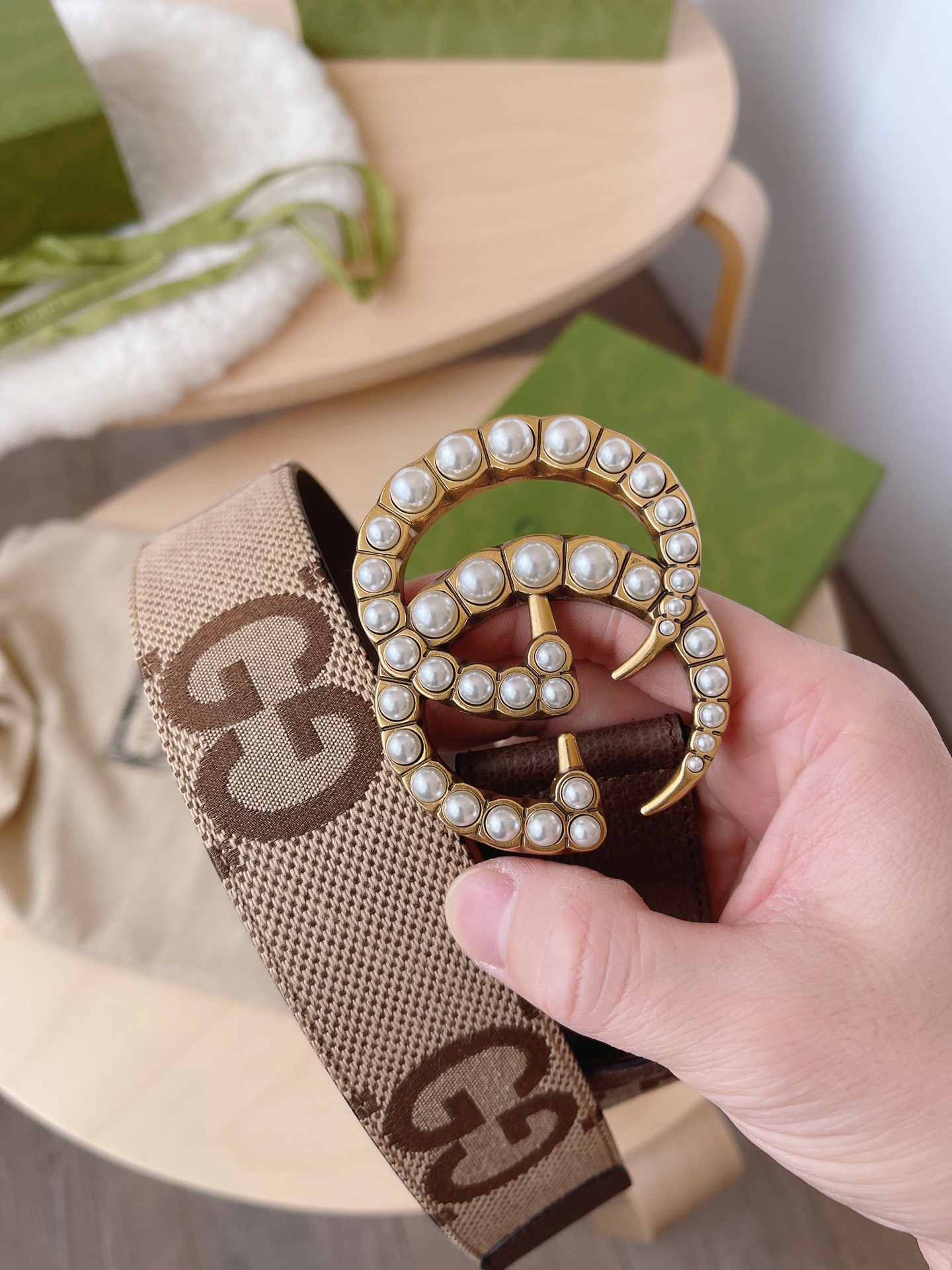 Basic Belt Canvas Brown M