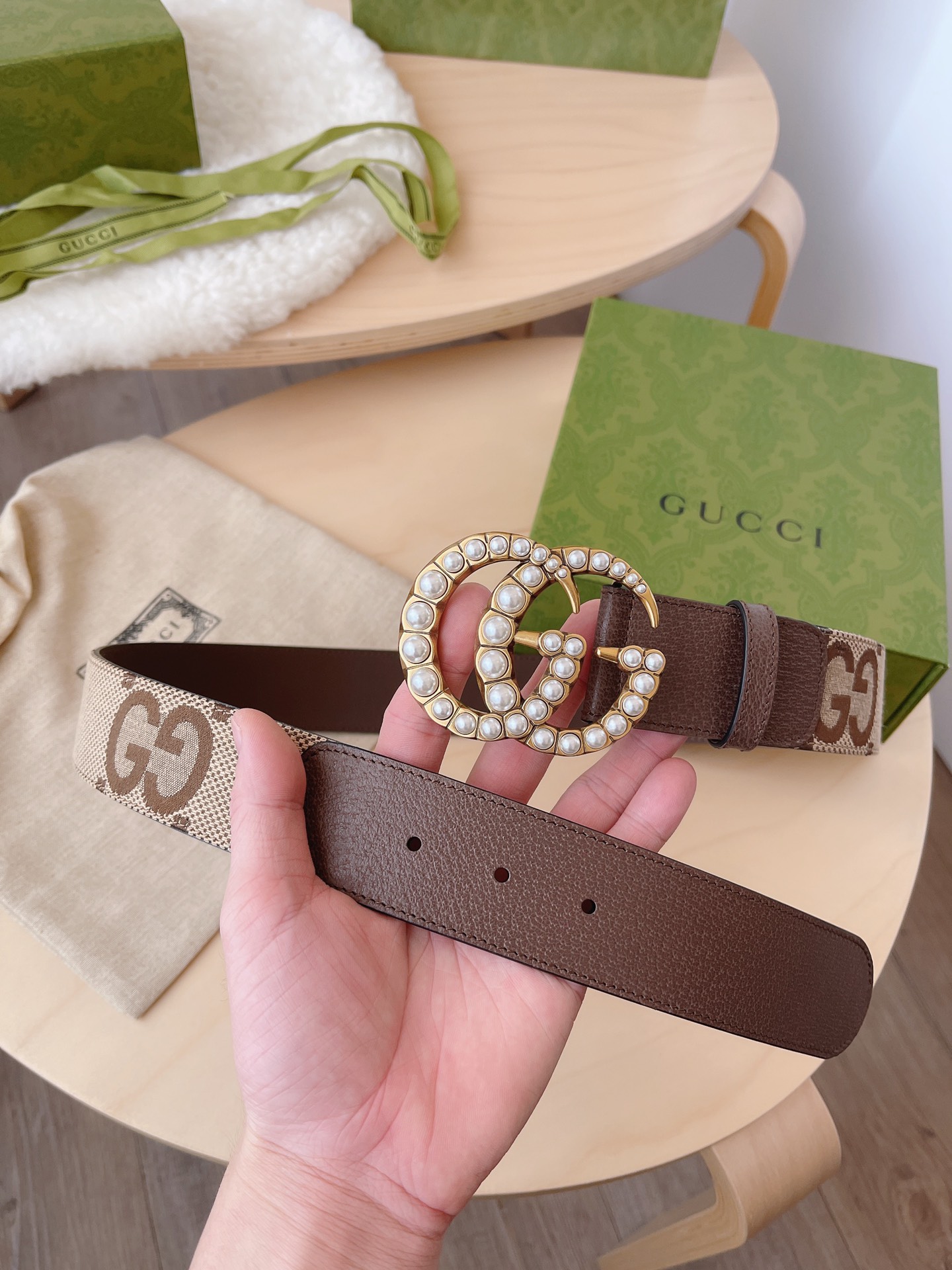 Basic Belt Canvas Brown M