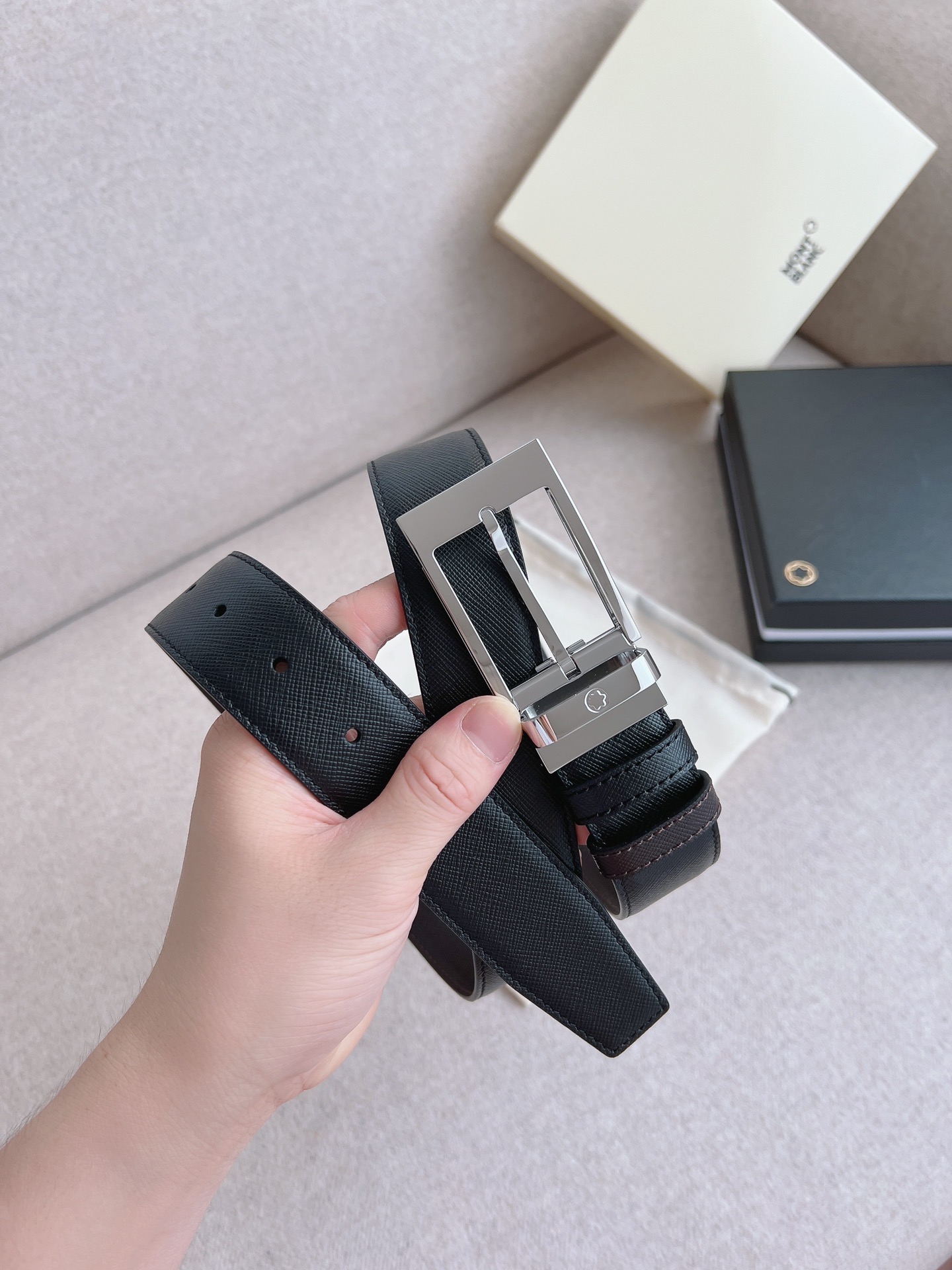 Montblanc Leather Belt 35mm