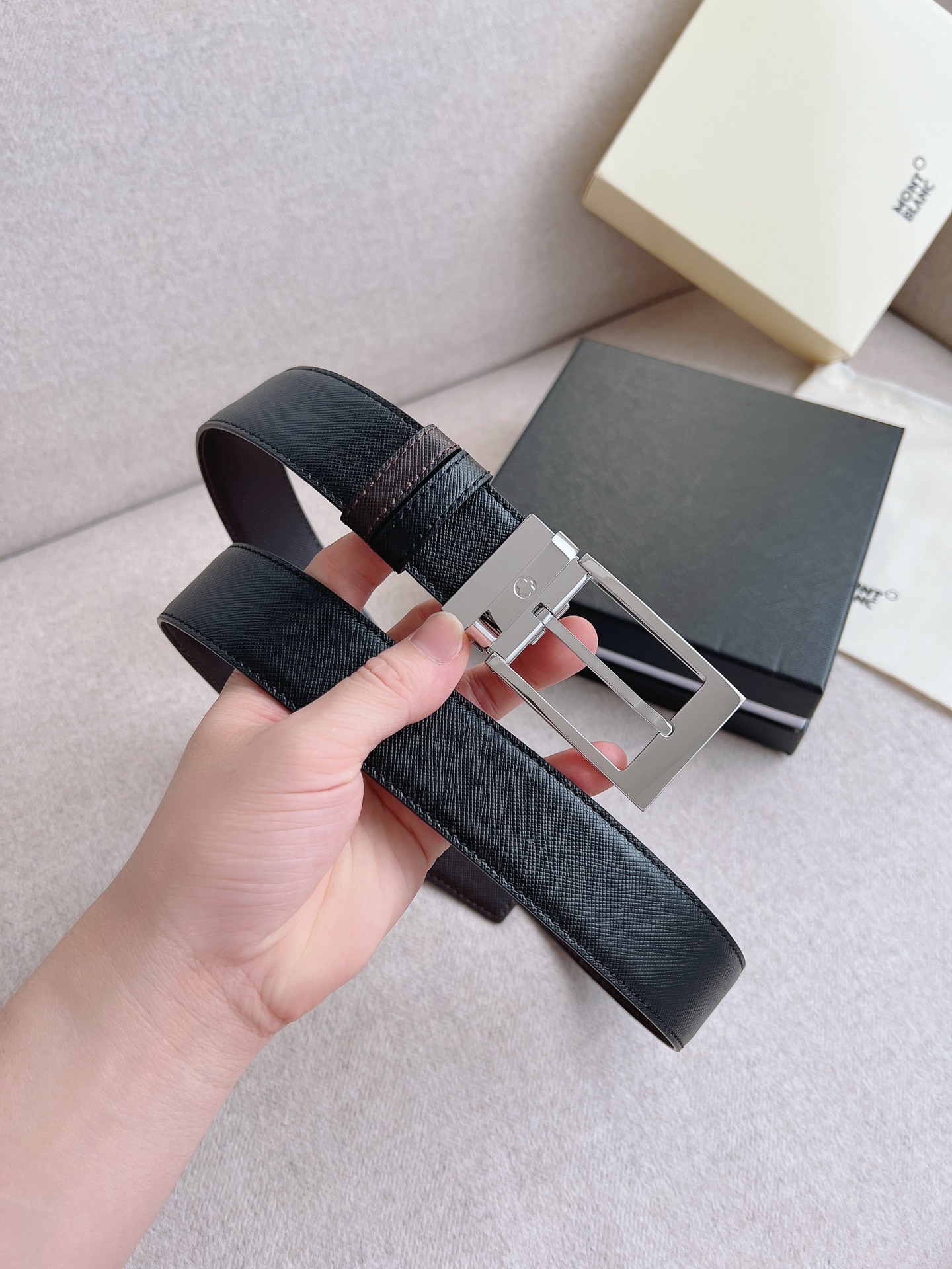 Montblanc Leather Belt 35mm