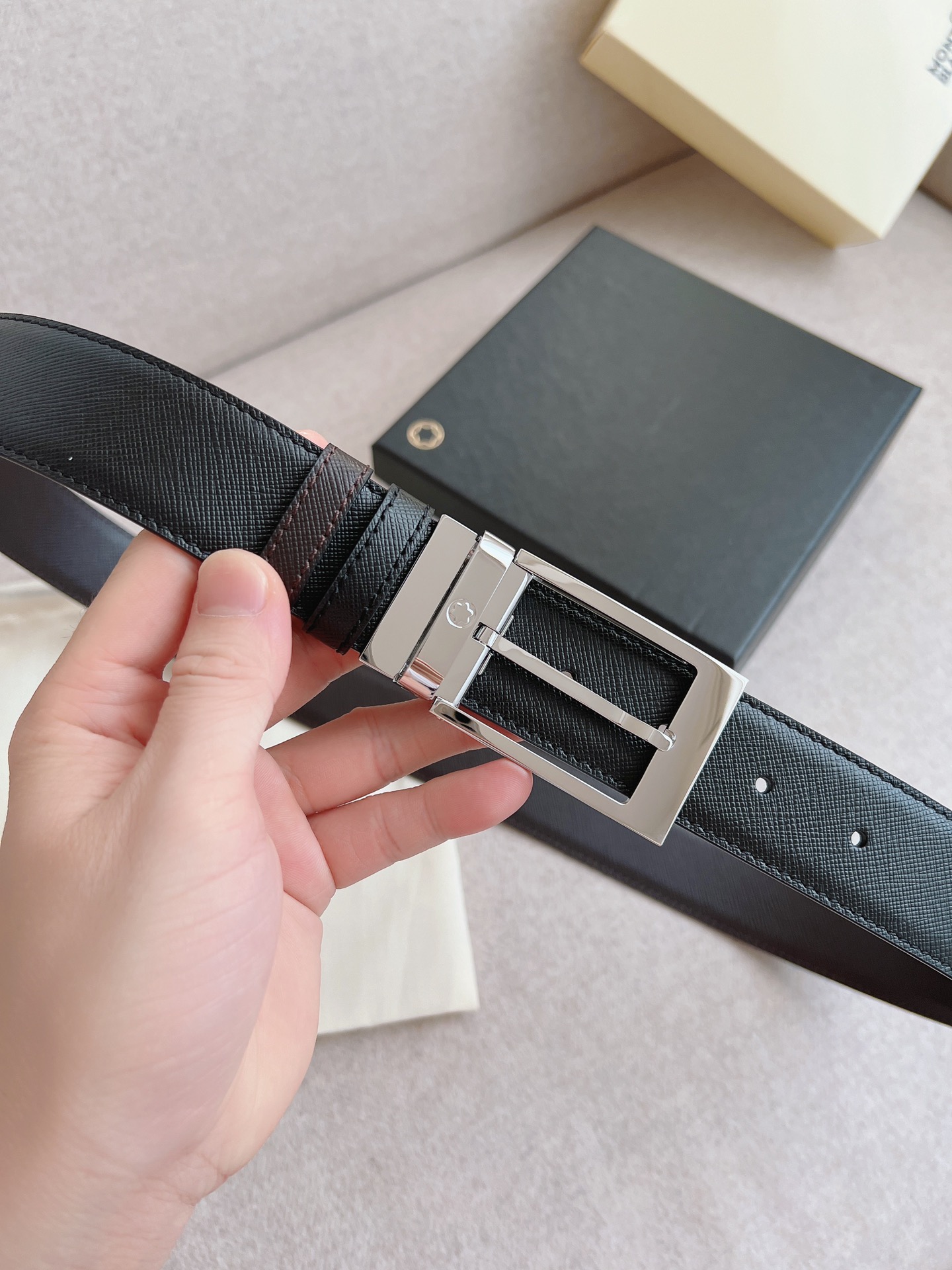 Montblanc Leather Belt 35mm