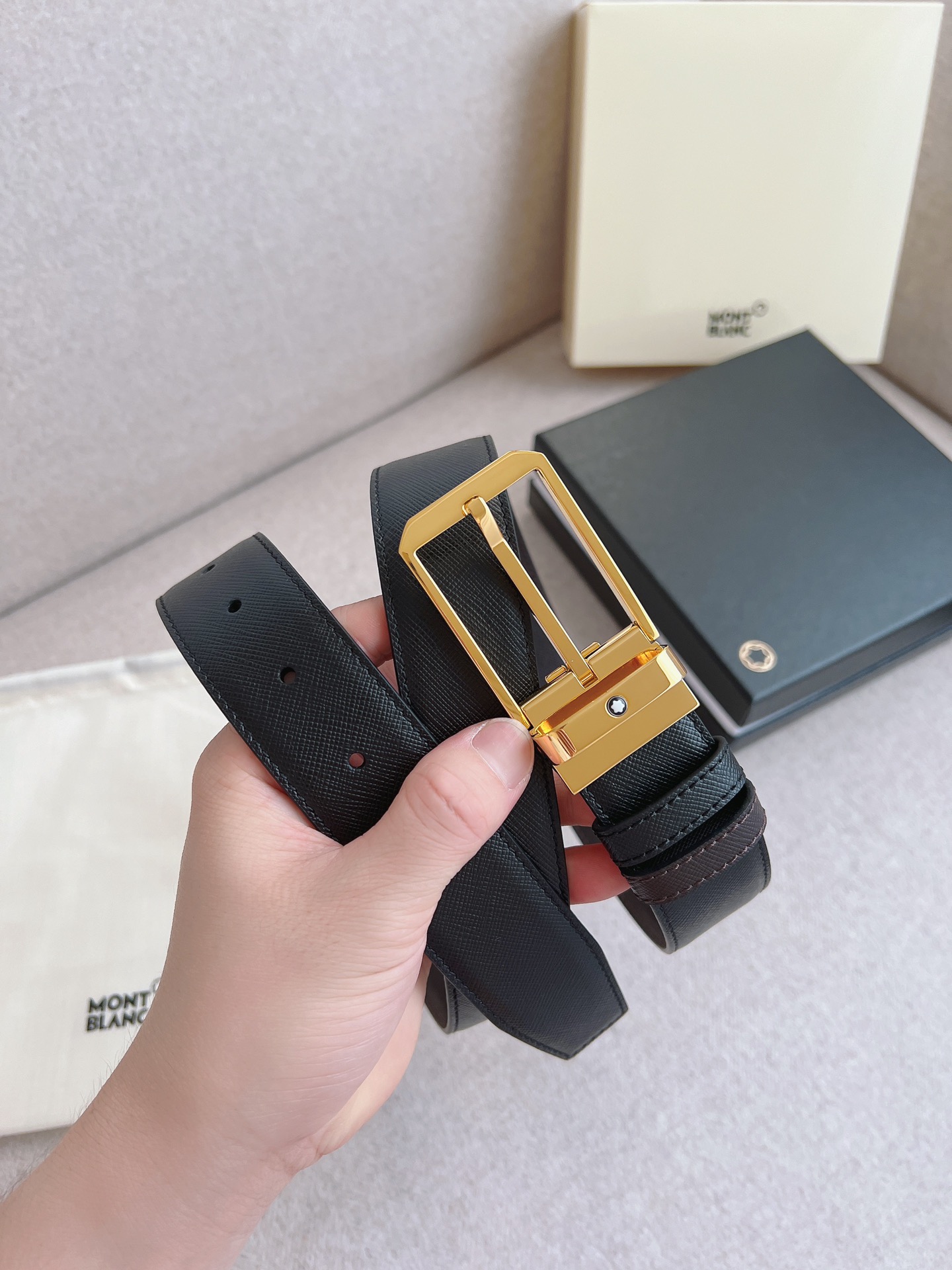 Montblanc Leather Belt 35mm