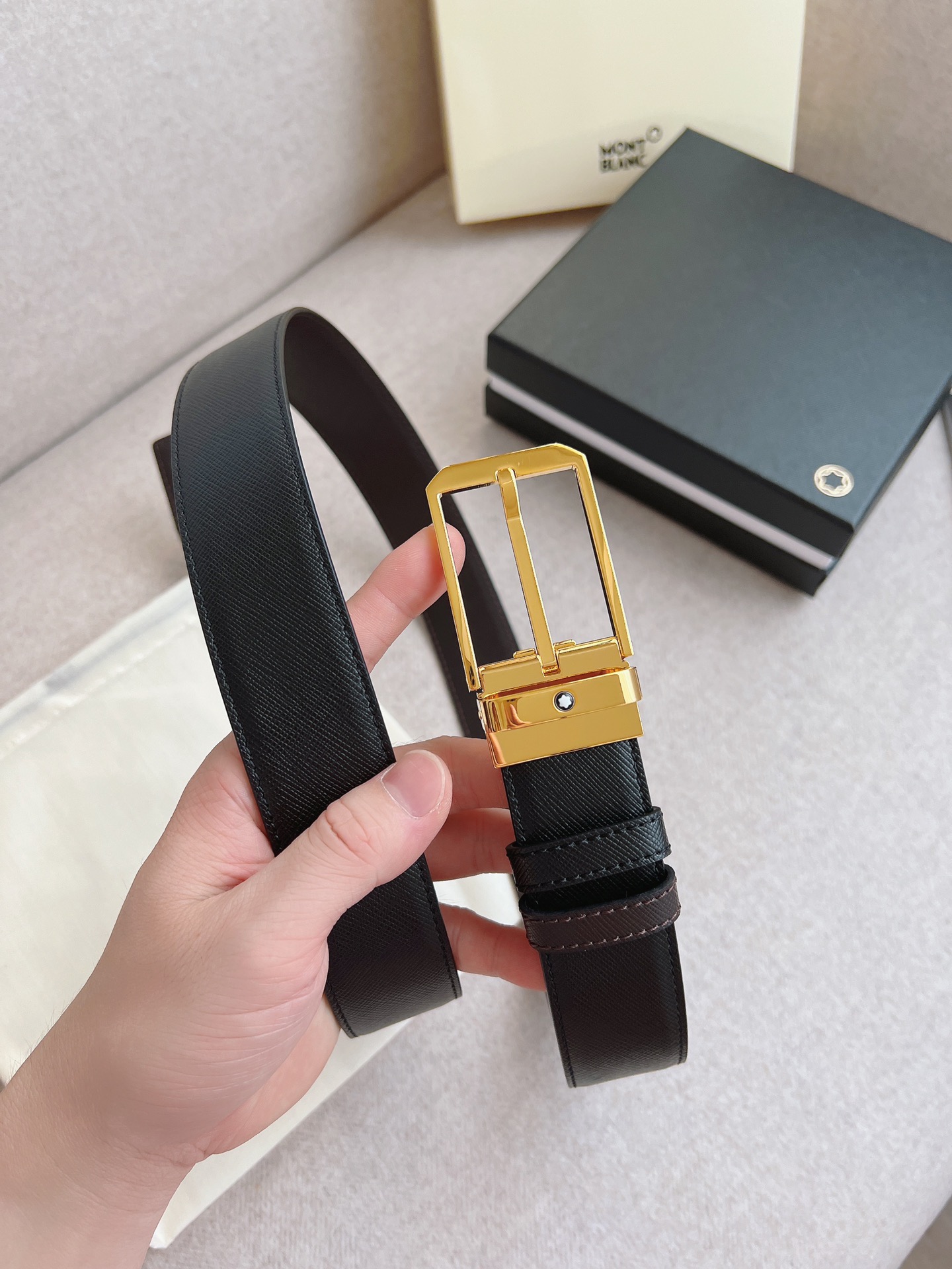 Montblanc Leather Belt 35mm