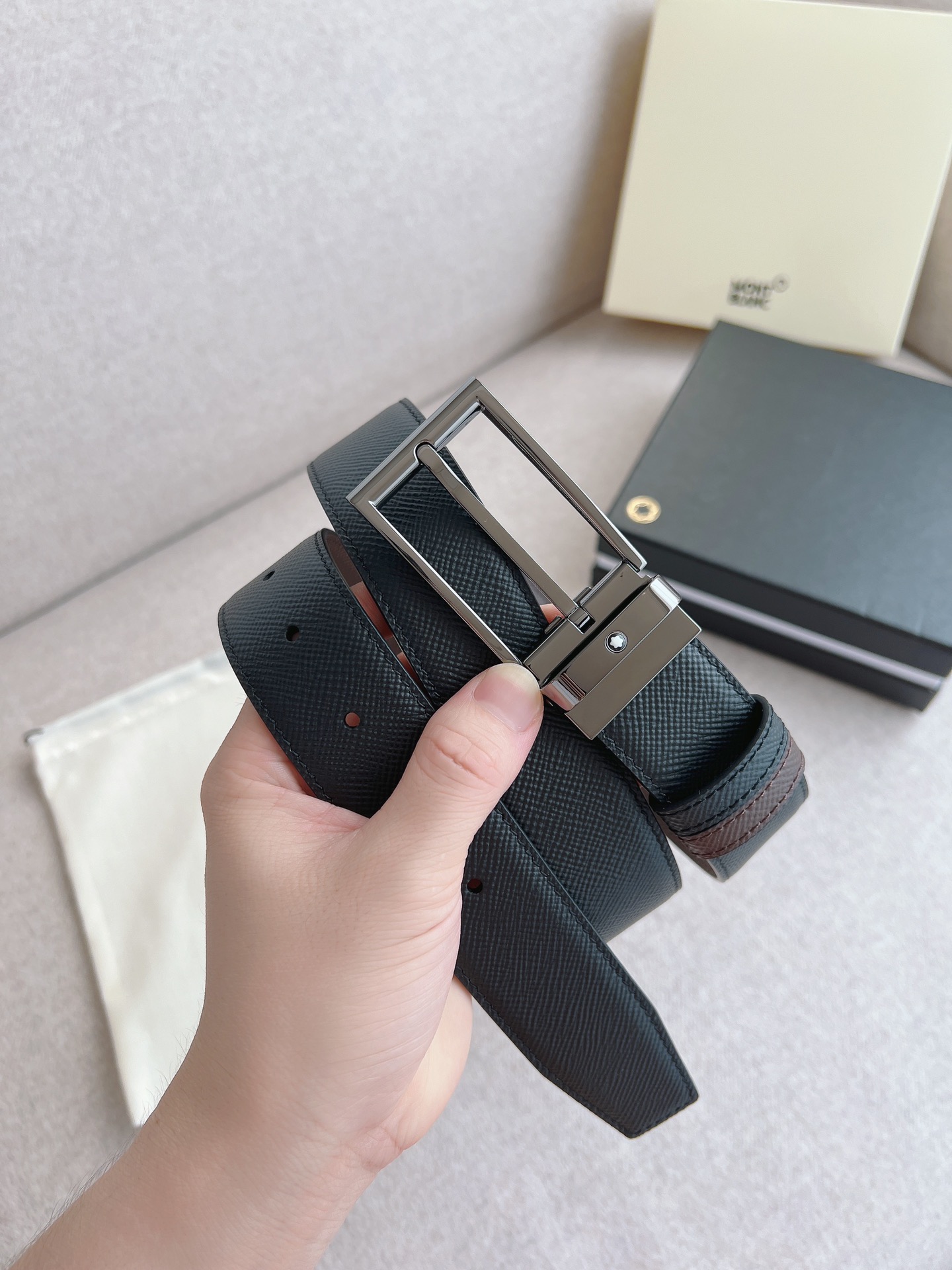 Montblanc Leather Belt 35mm