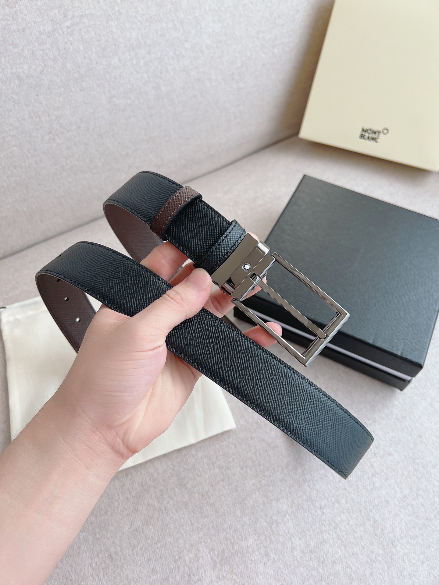 Montblanc Leather Belt 35mm