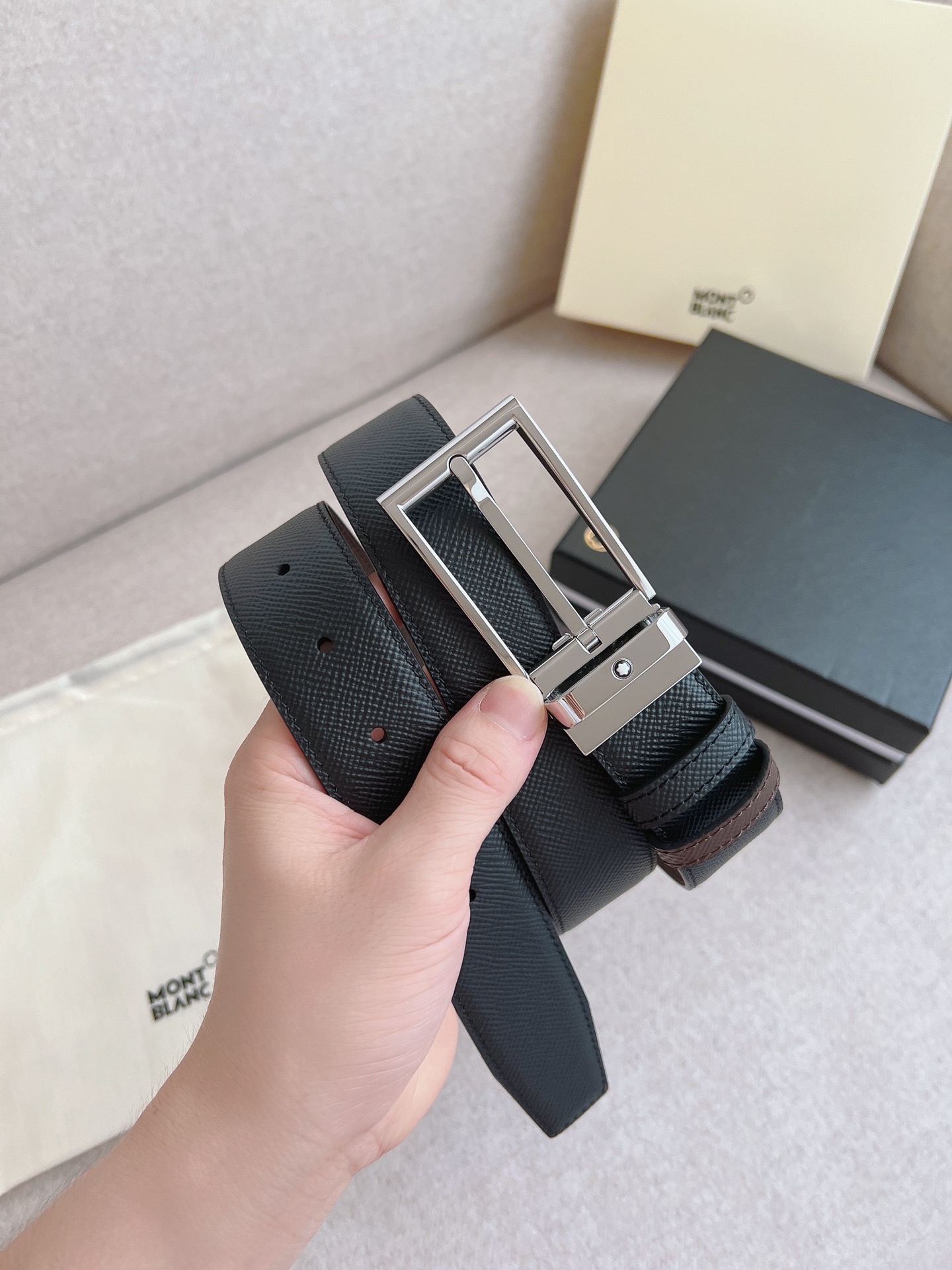 Montblanc Leather Belt 35mm