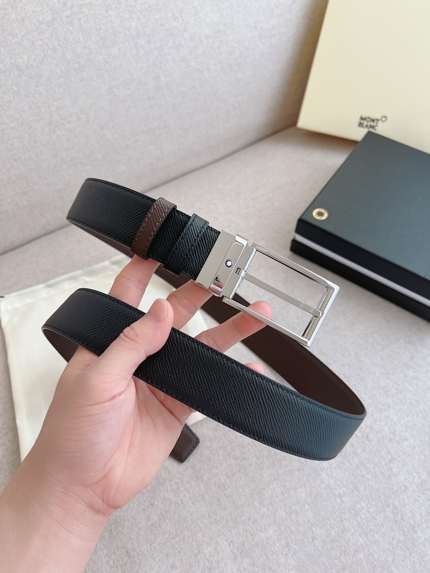 Montblanc Leather Belt 35mm