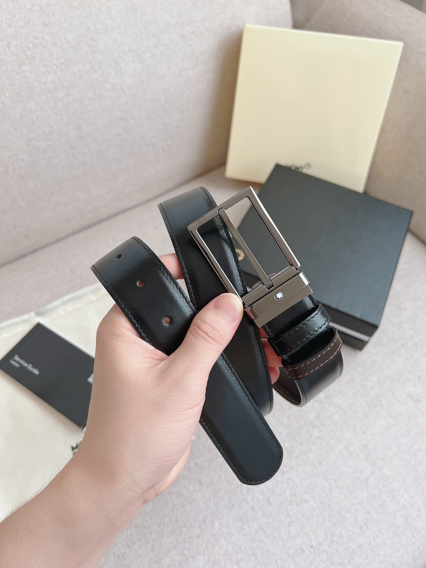 Montblanc Leather Belt 35mm