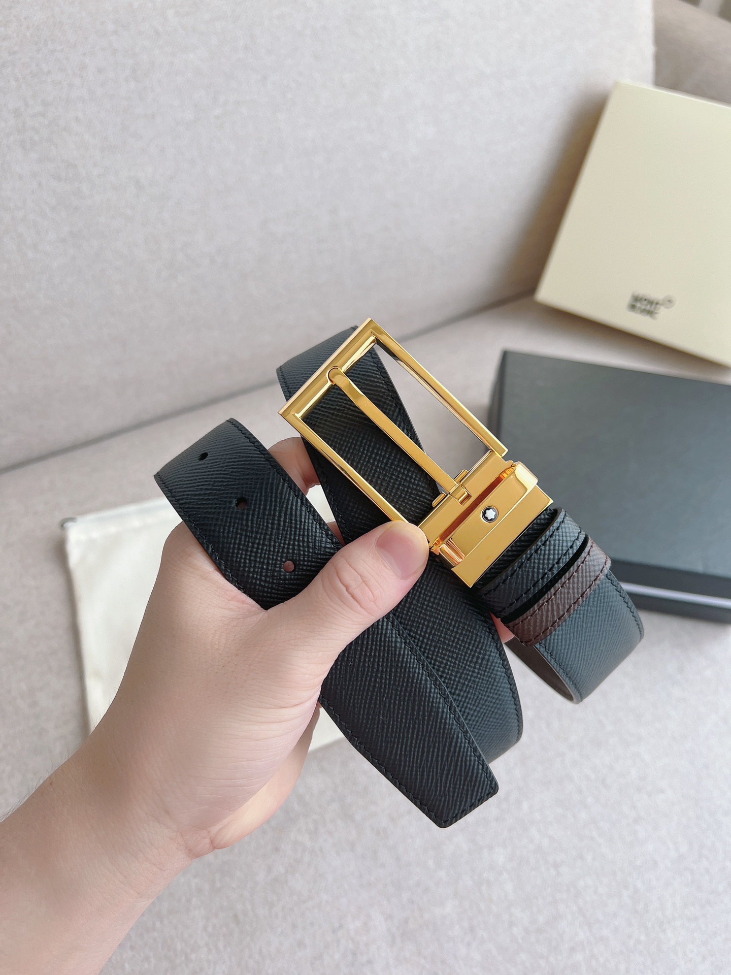 Montblanc Leather Belt 35mm