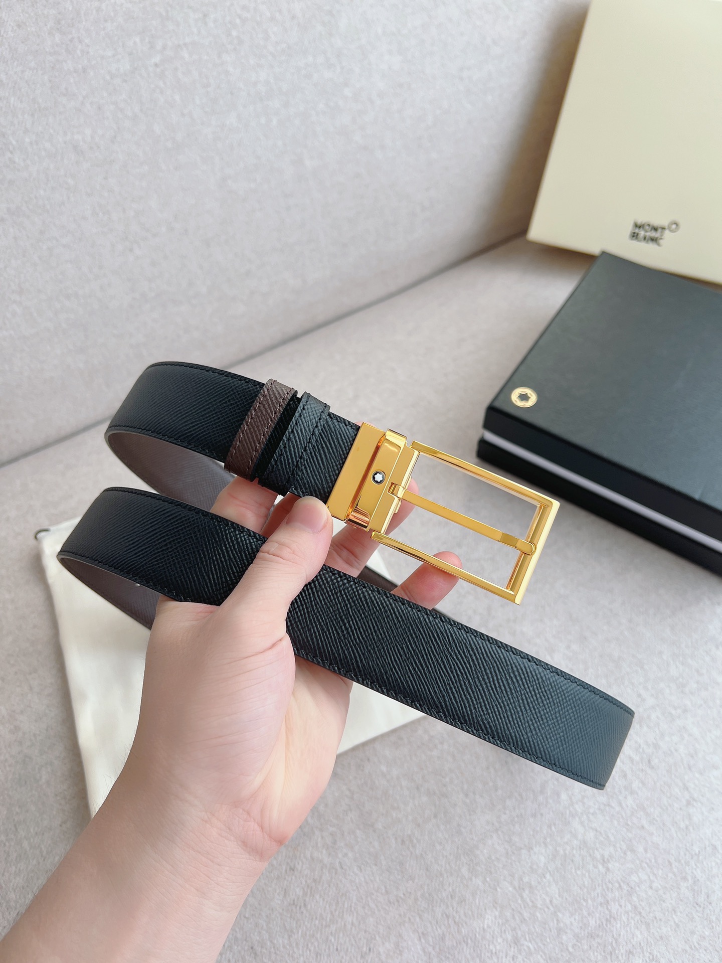 Montblanc Leather Belt 35mm