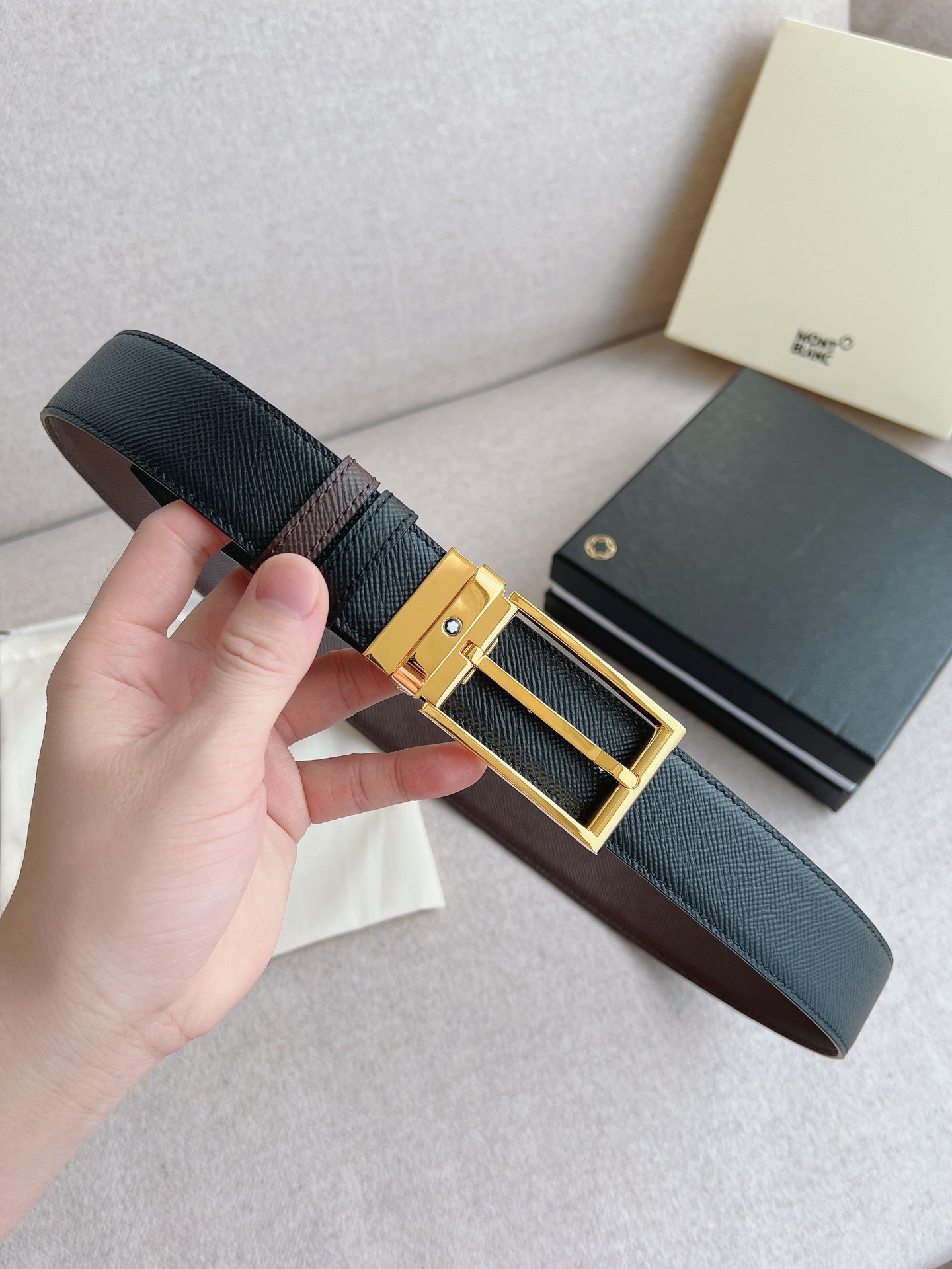 Montblanc Leather Belt 35mm