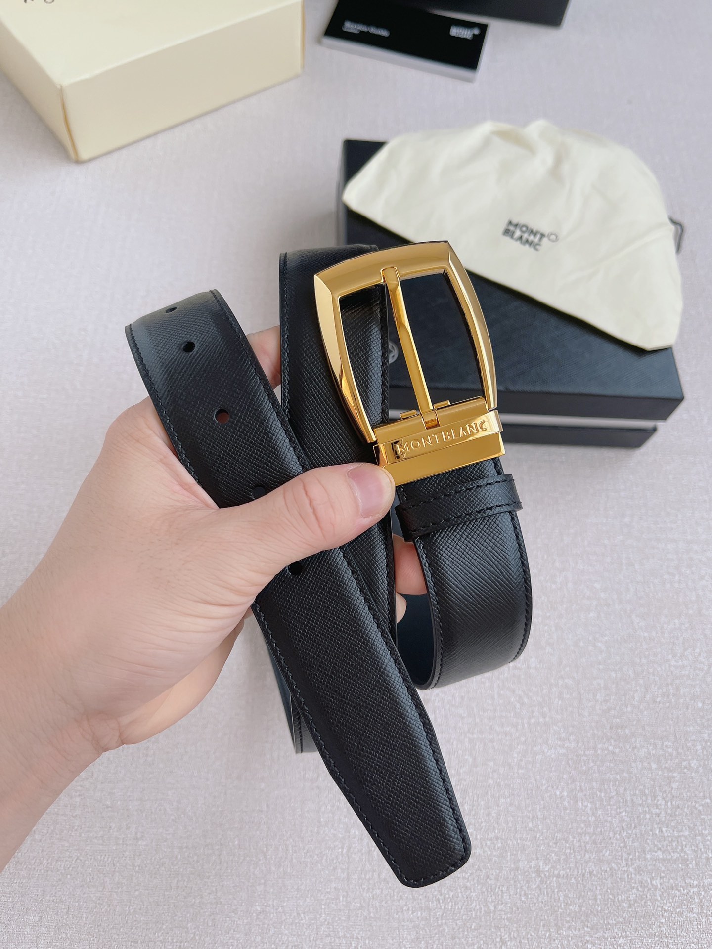 Montblanc Leather Belt 35mm