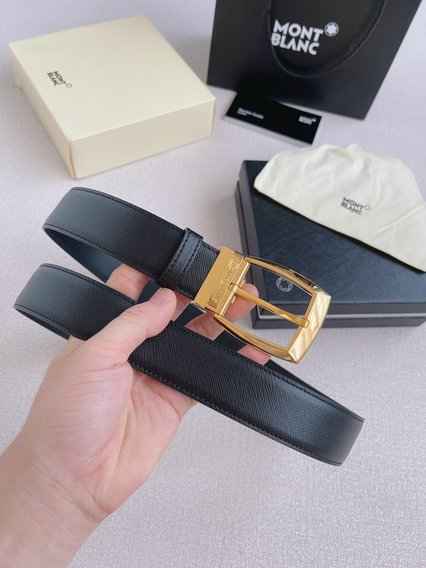 Montblanc Leather Belt 35mm