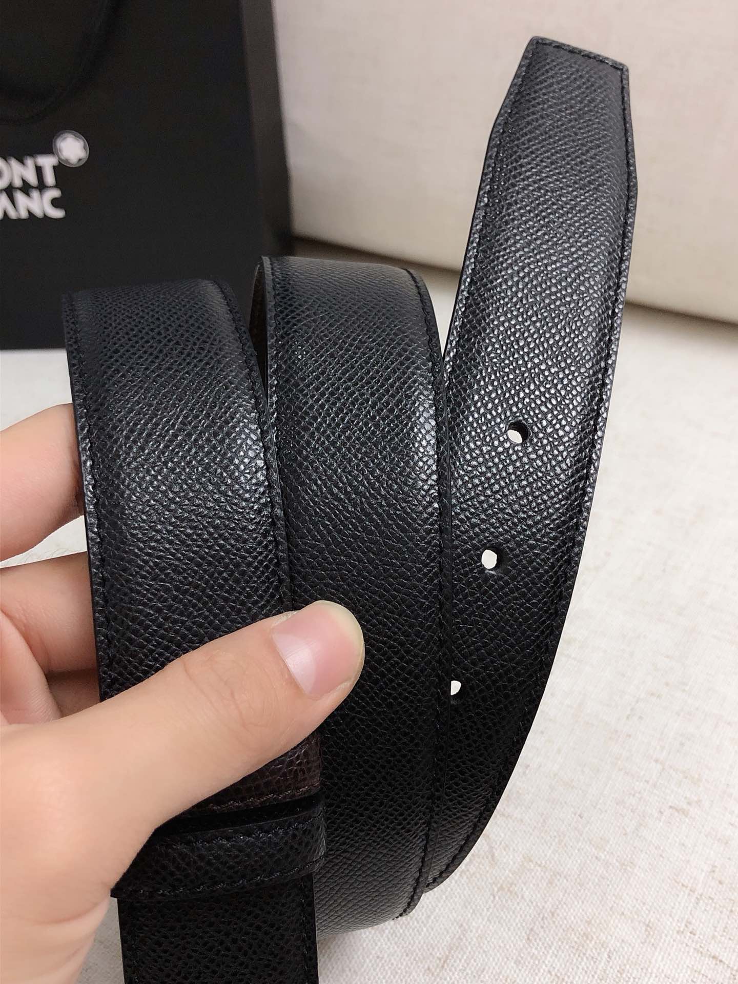 Montblanc Basic Belt Cow Leather Black M