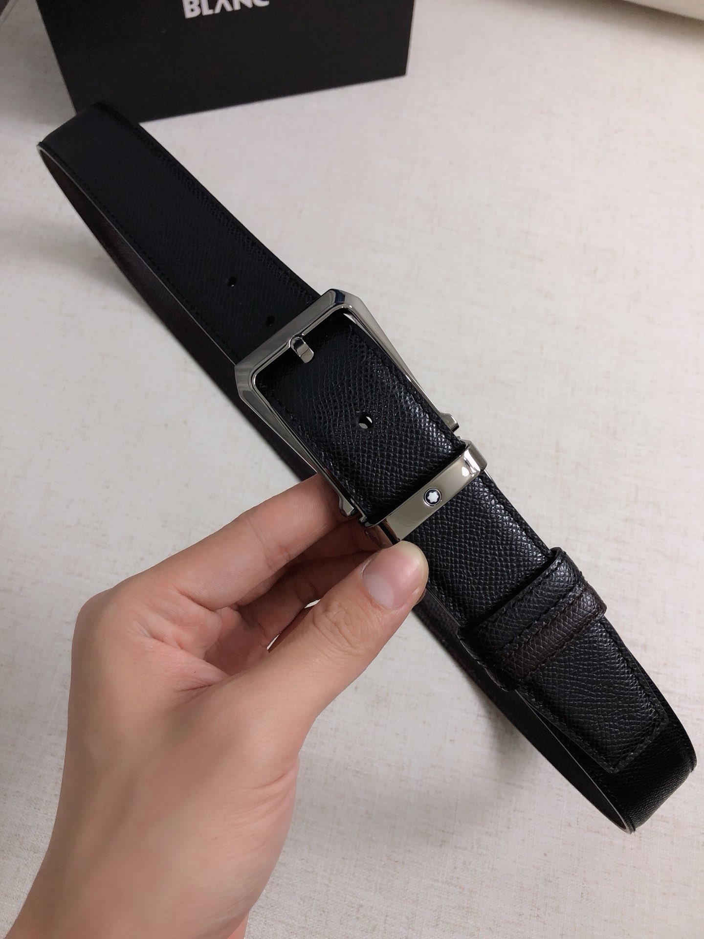 Montblanc Basic Belt Cow Leather Black M