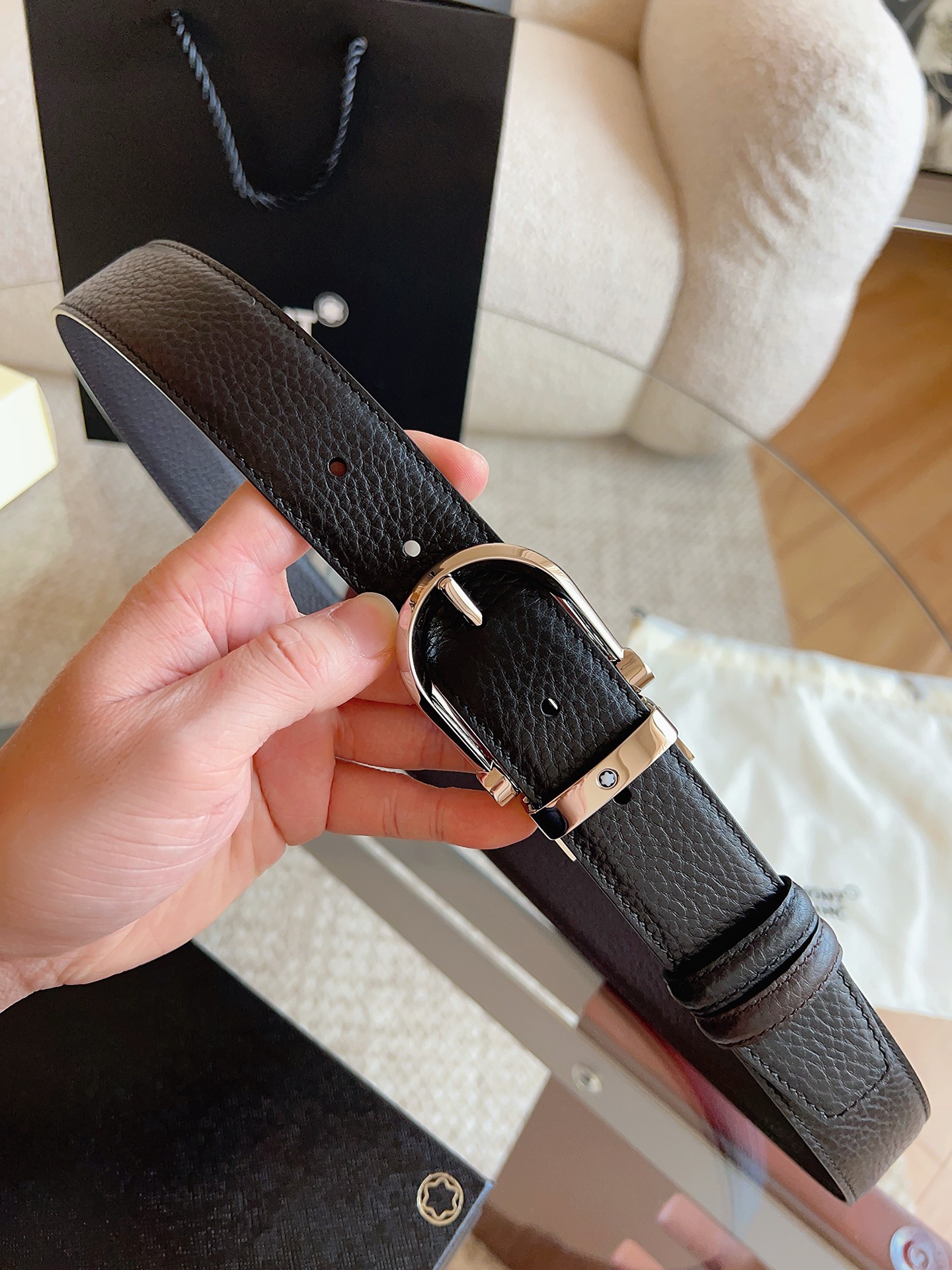 Montblanc Leather Belt 35mm