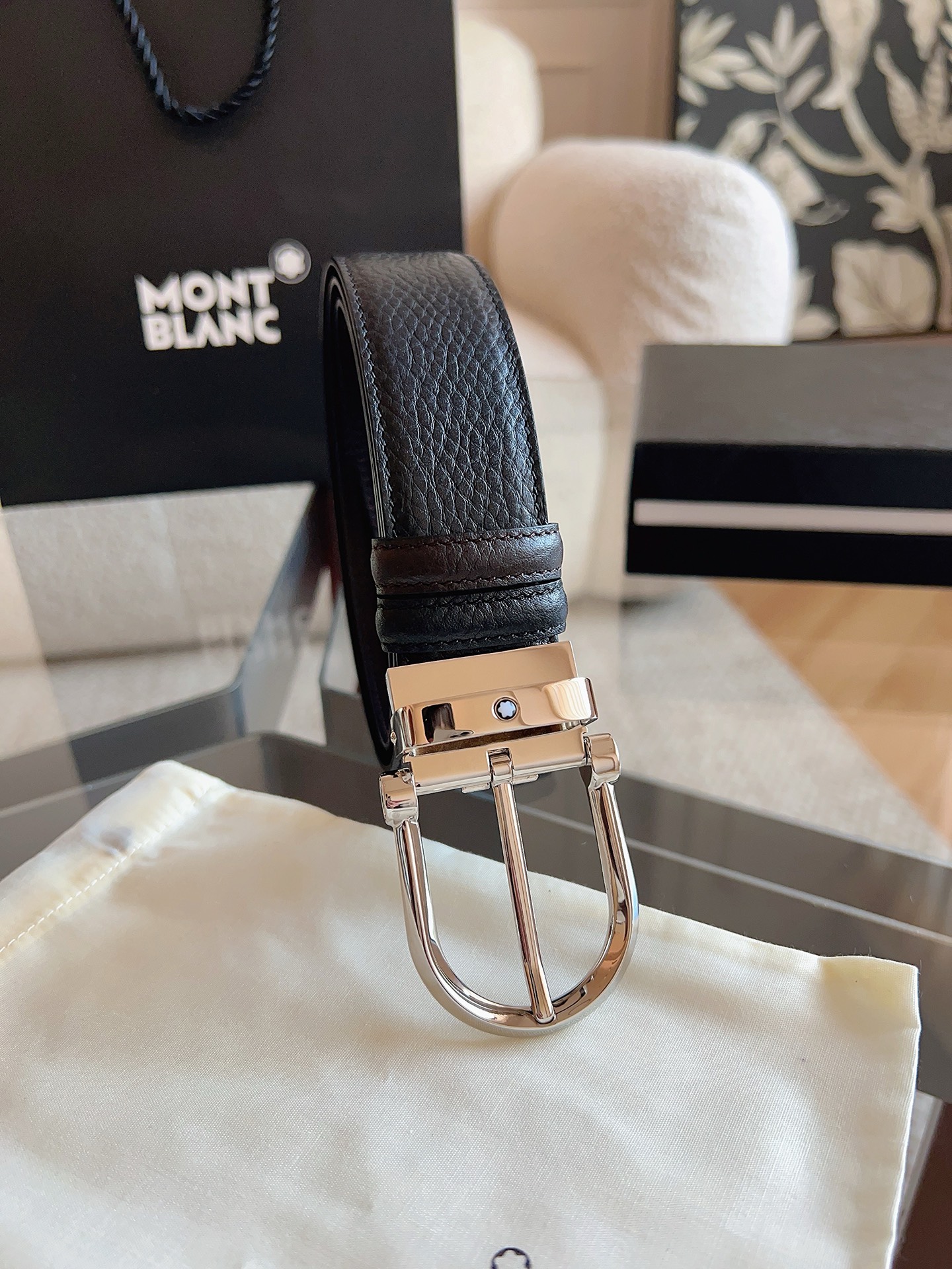 Montblanc Leather Belt 35mm