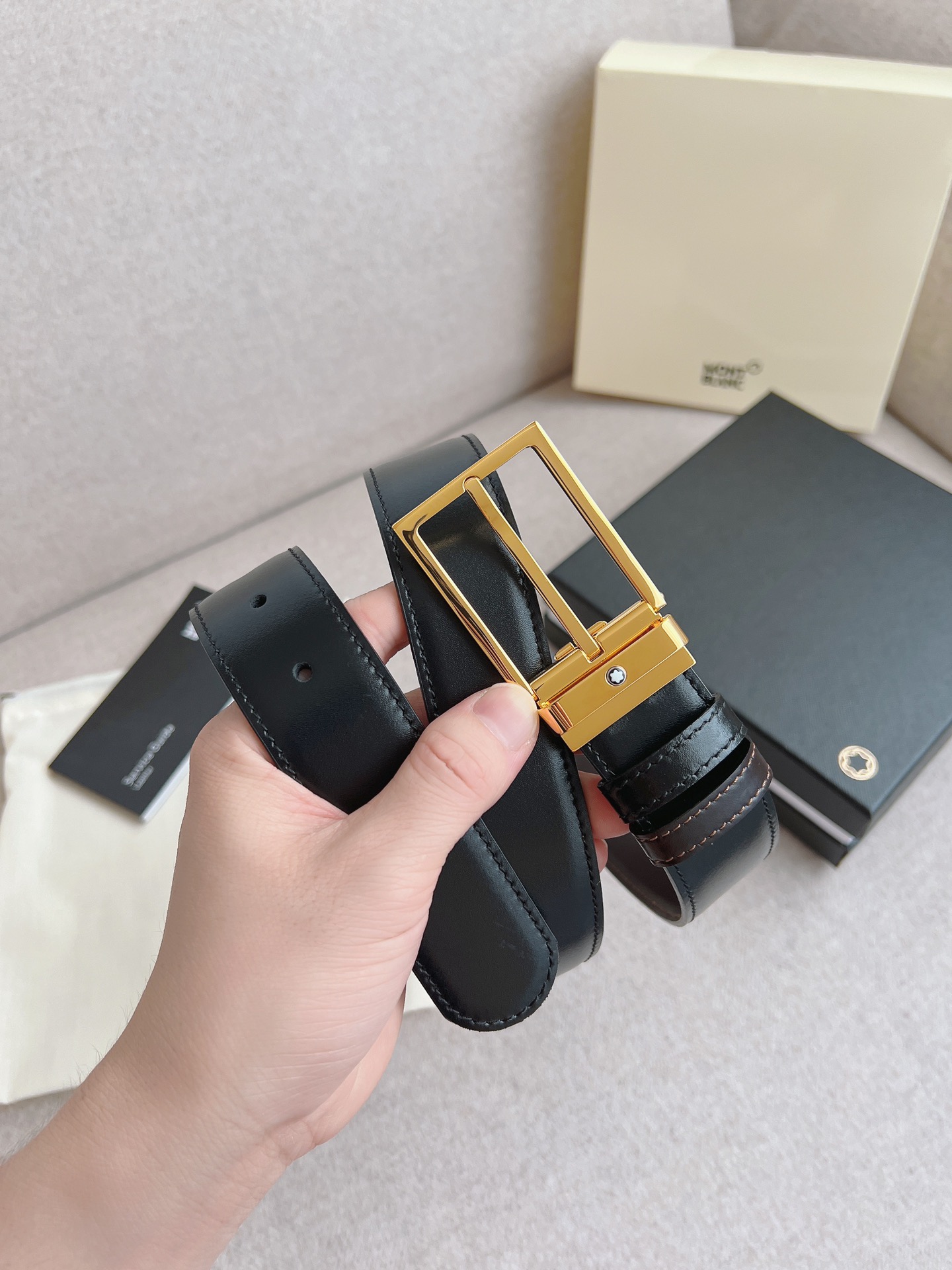 Montblanc Leather Belt 35mm