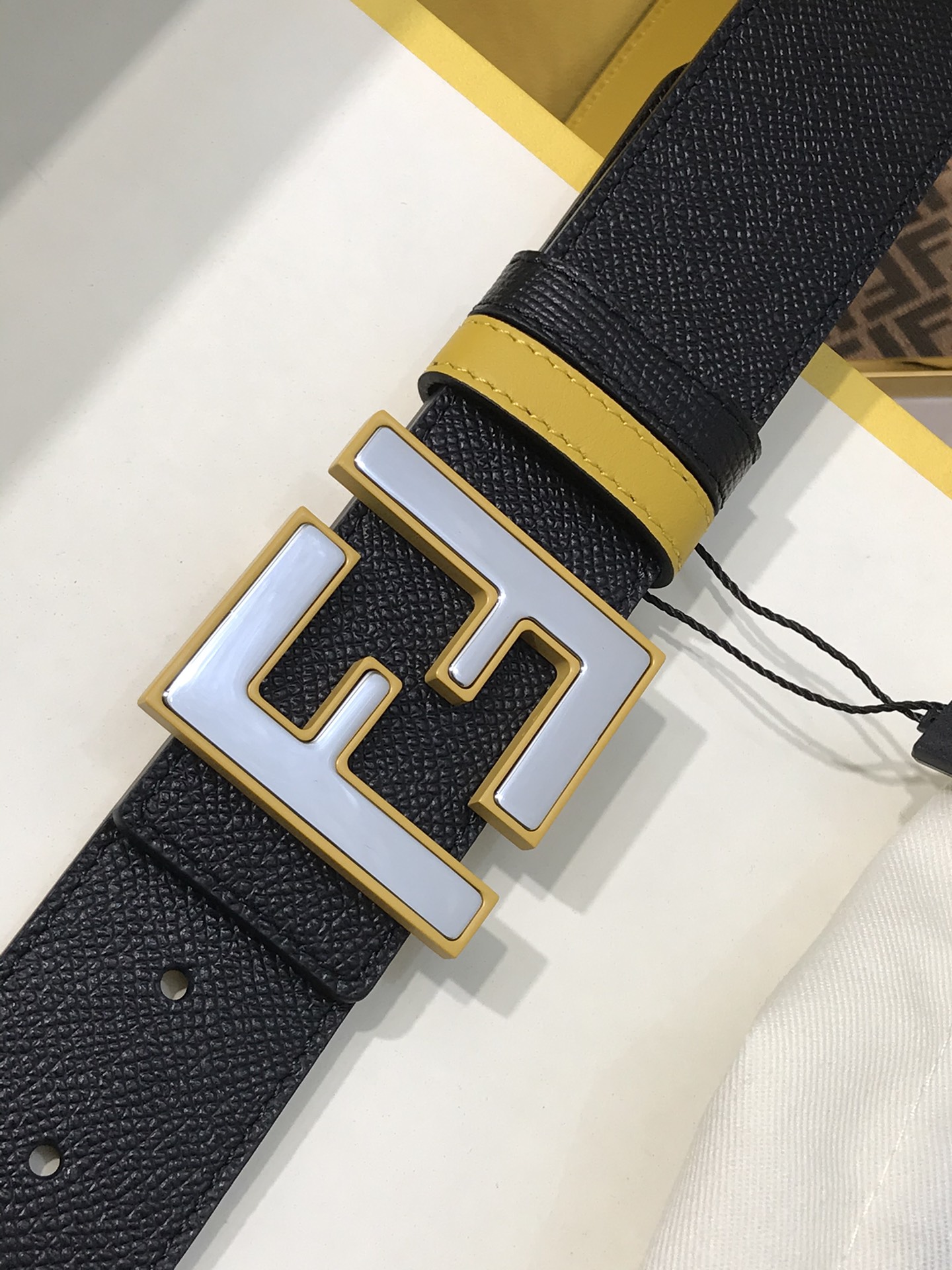 Fendi Leather Belt Cow Leather M